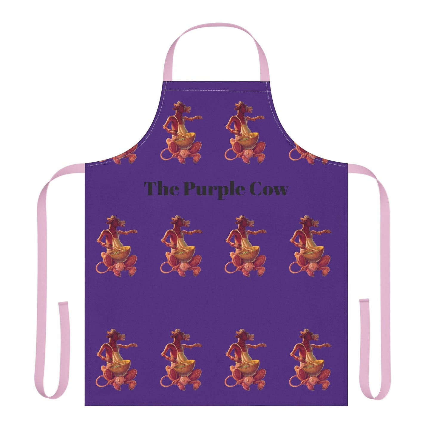 Chef Moo-dy Adult Cooking Apron, 5-Color Straps (AOP)
