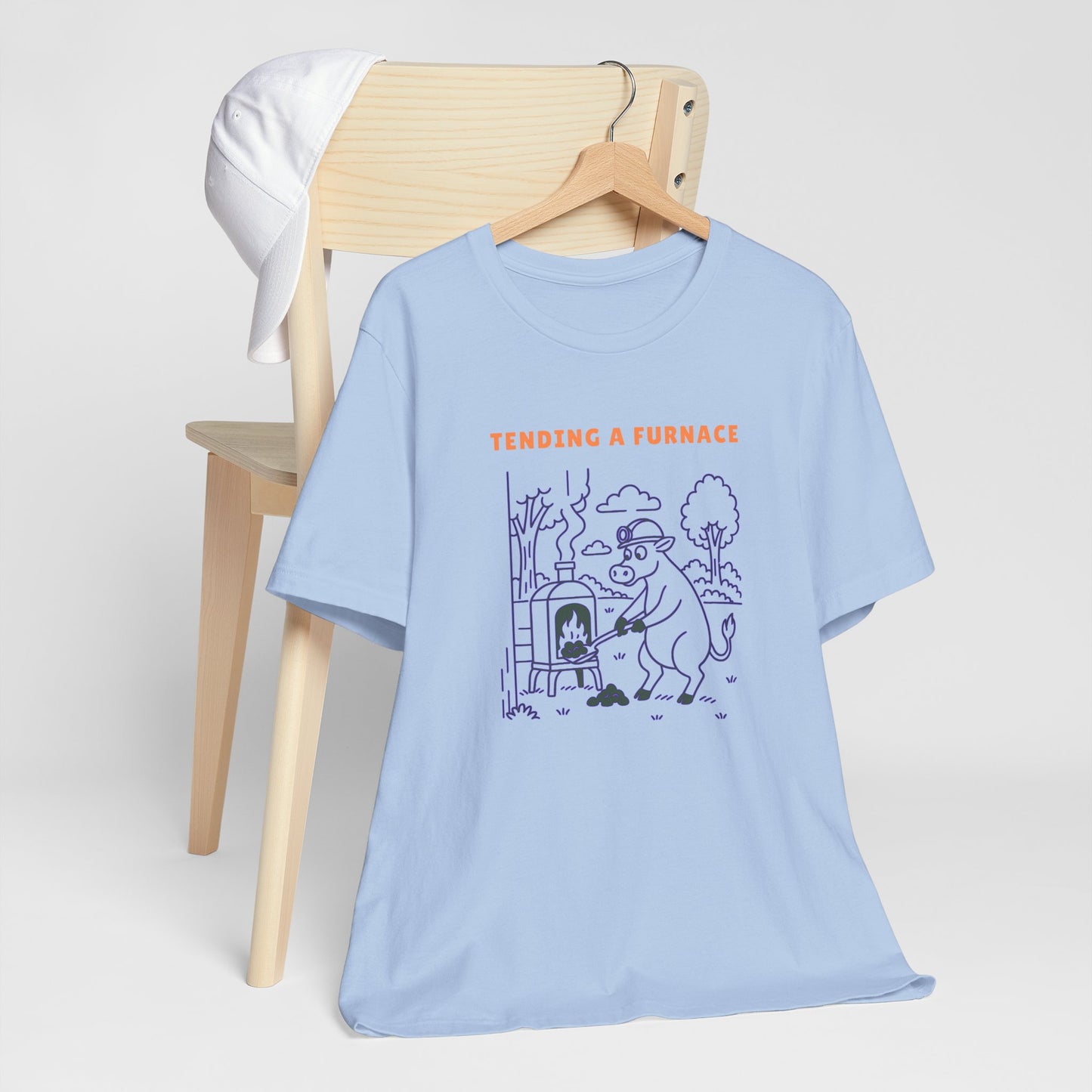 Purple Cow Tend a Furnace T-Shirt