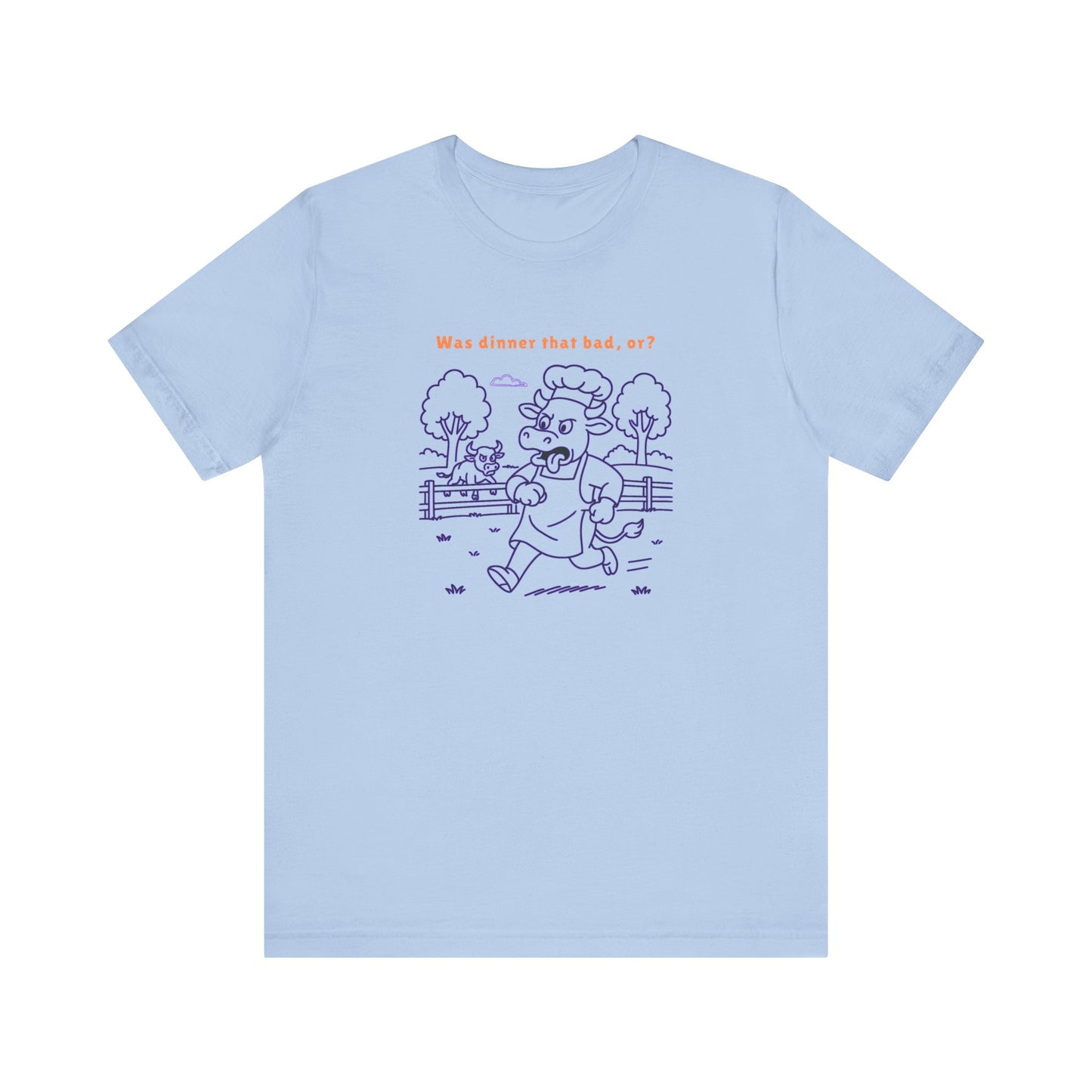 Purple Cow Bull Chasing T-Shirt