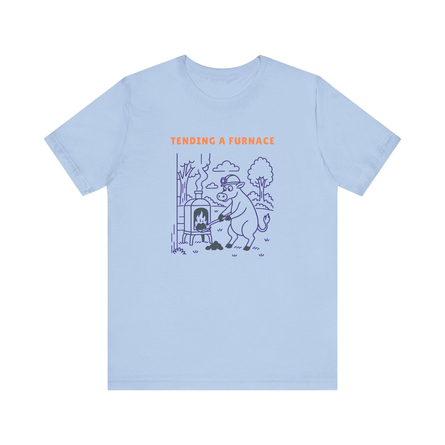 Purple Cow Tend a Furnace T-Shirt