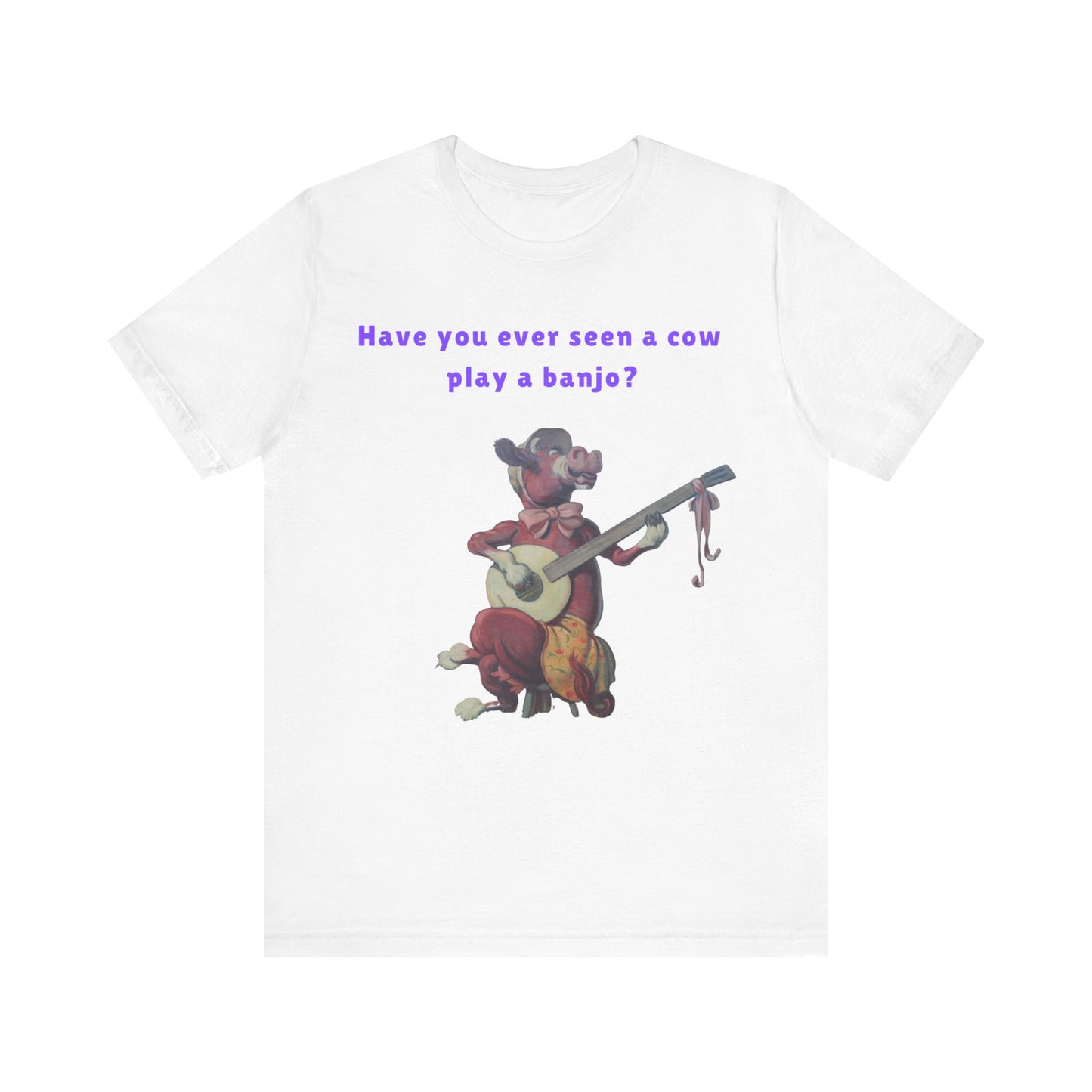 Purple Cow Play a Banjo T-Shirt