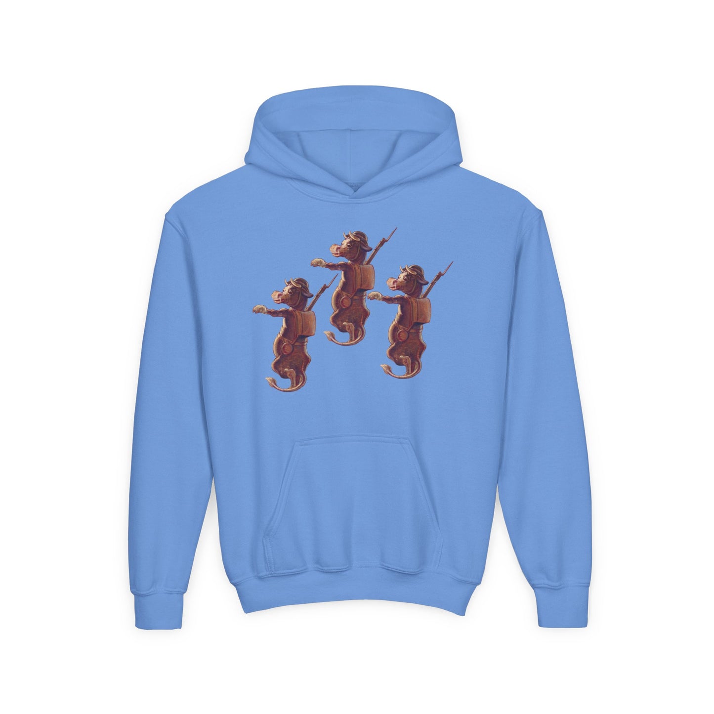 Purple Cow Soldier - Youth Heavy-Blend Hoodie