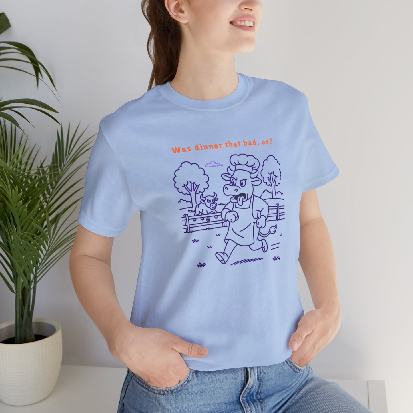 Purple Cow Bull Chasing T-Shirt