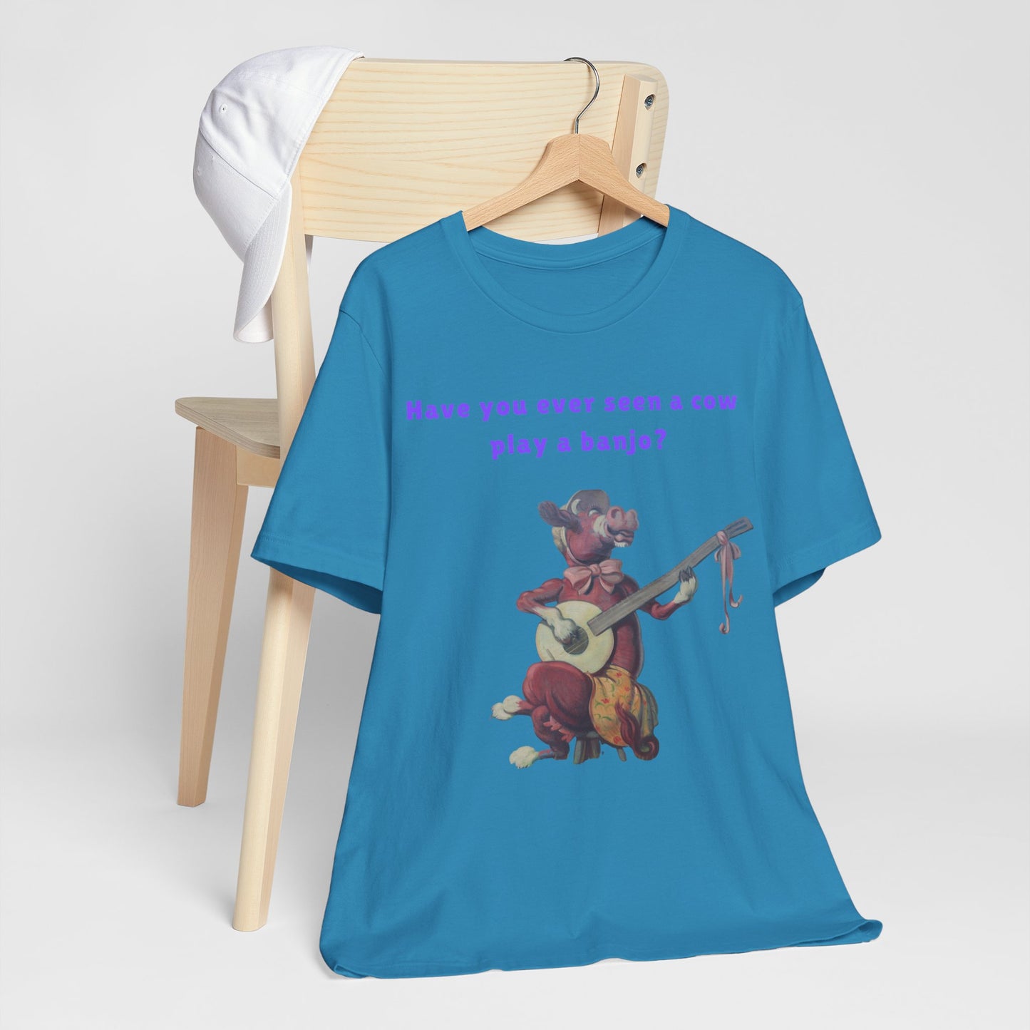 Purple Cow Play a Banjo T-Shirt