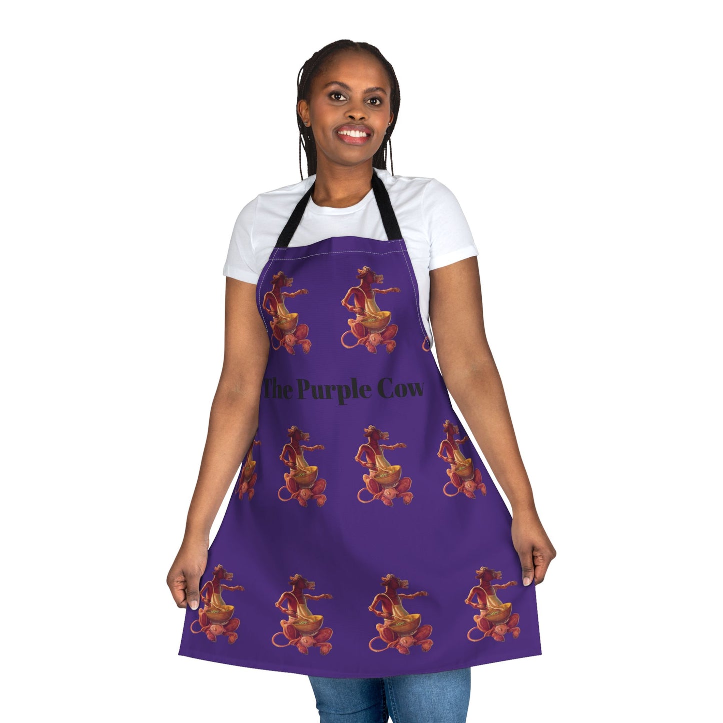 Chef Moo-dy Adult Cooking Apron, 5-Color Straps (AOP)