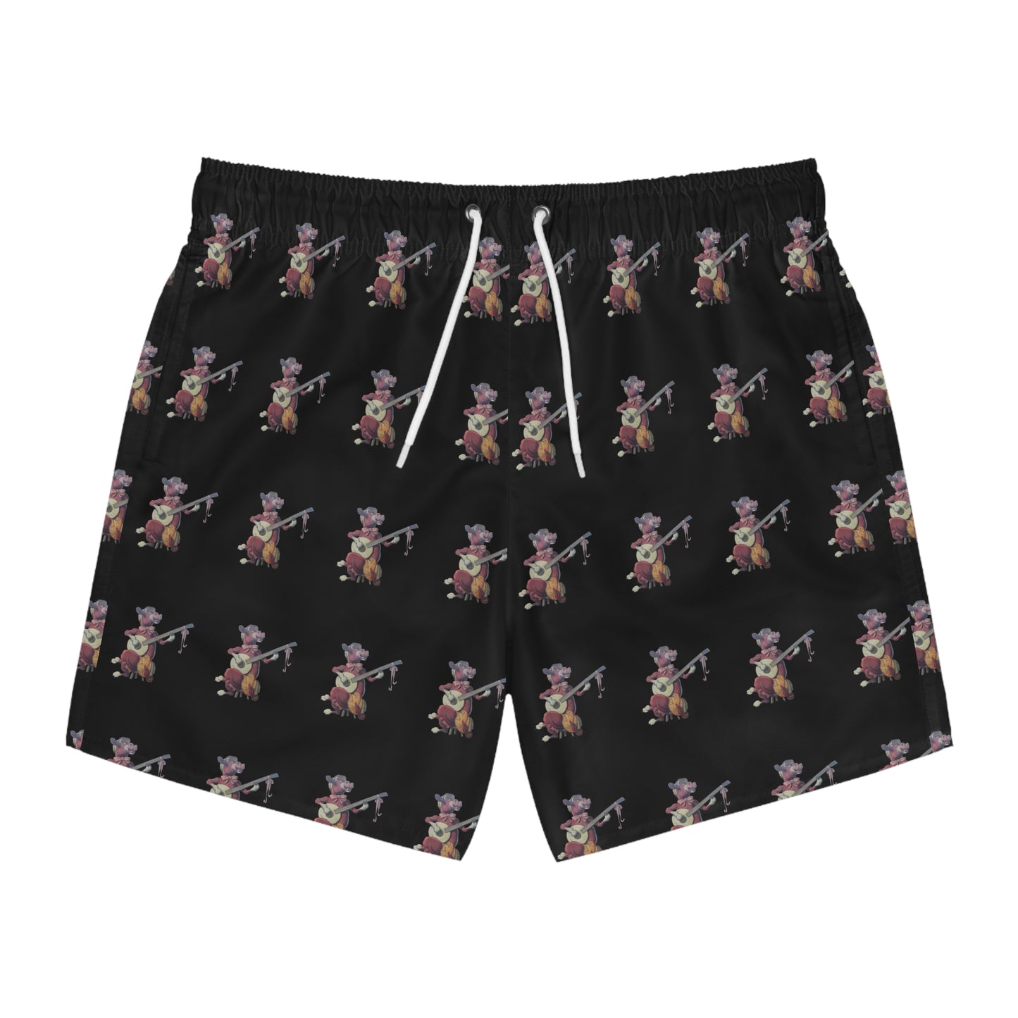 Backyard Banjo – Men’s Purple Cow Swim Trunks
