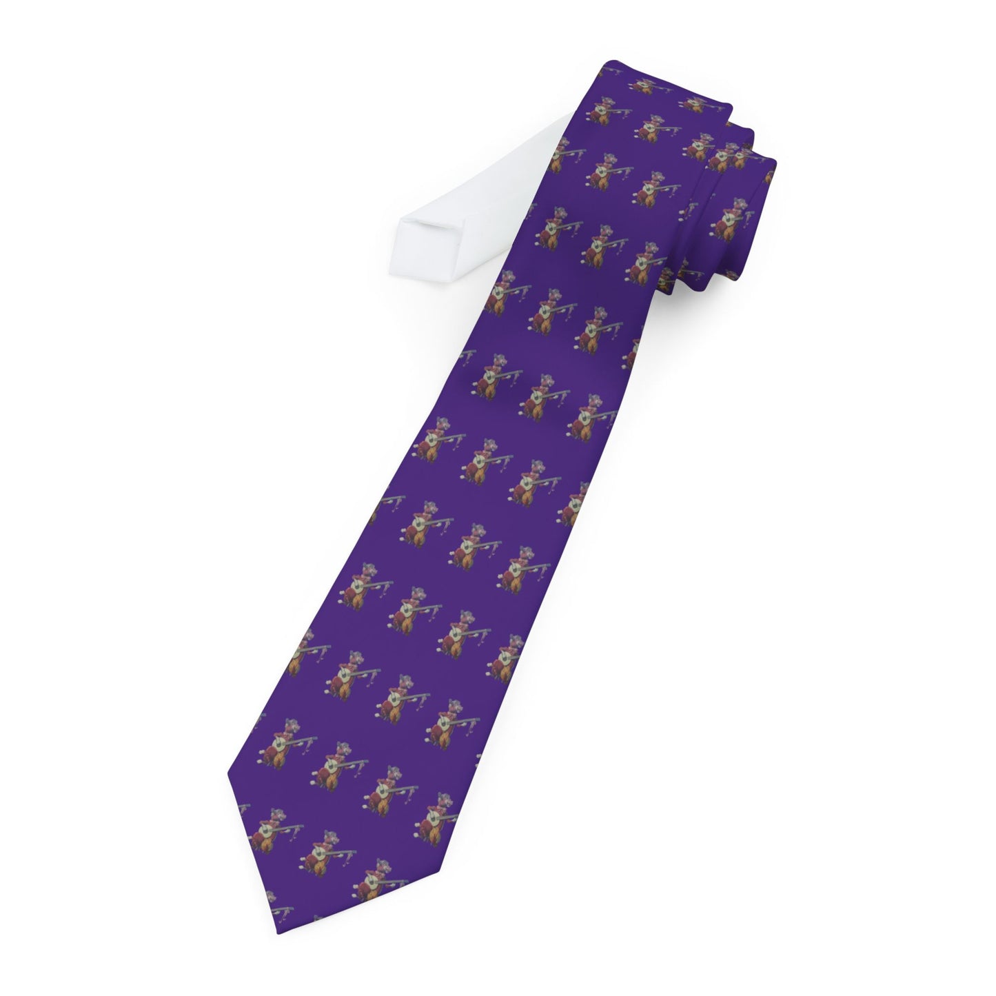 Purple Cow Banjo Tie – Whimsical Necktie