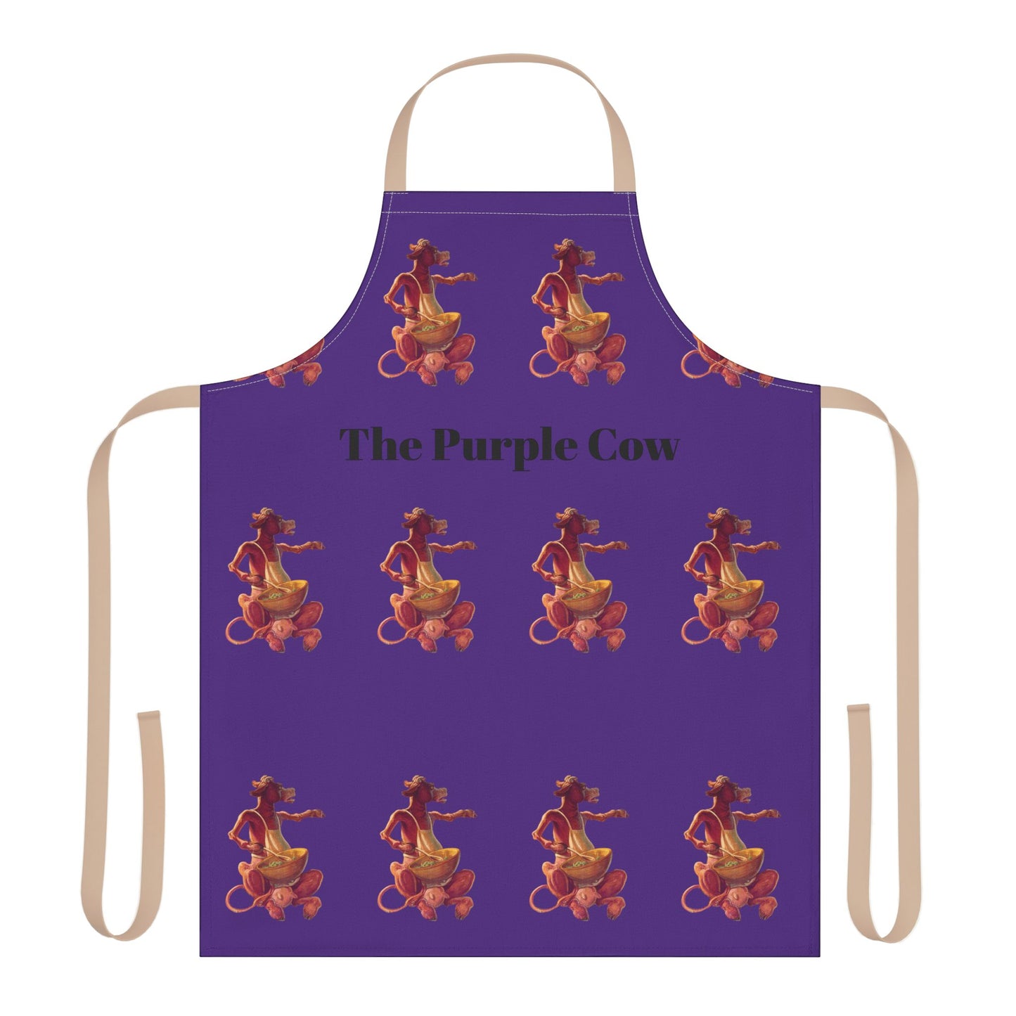 Chef Moo-dy Adult Cooking Apron, 5-Color Straps (AOP)