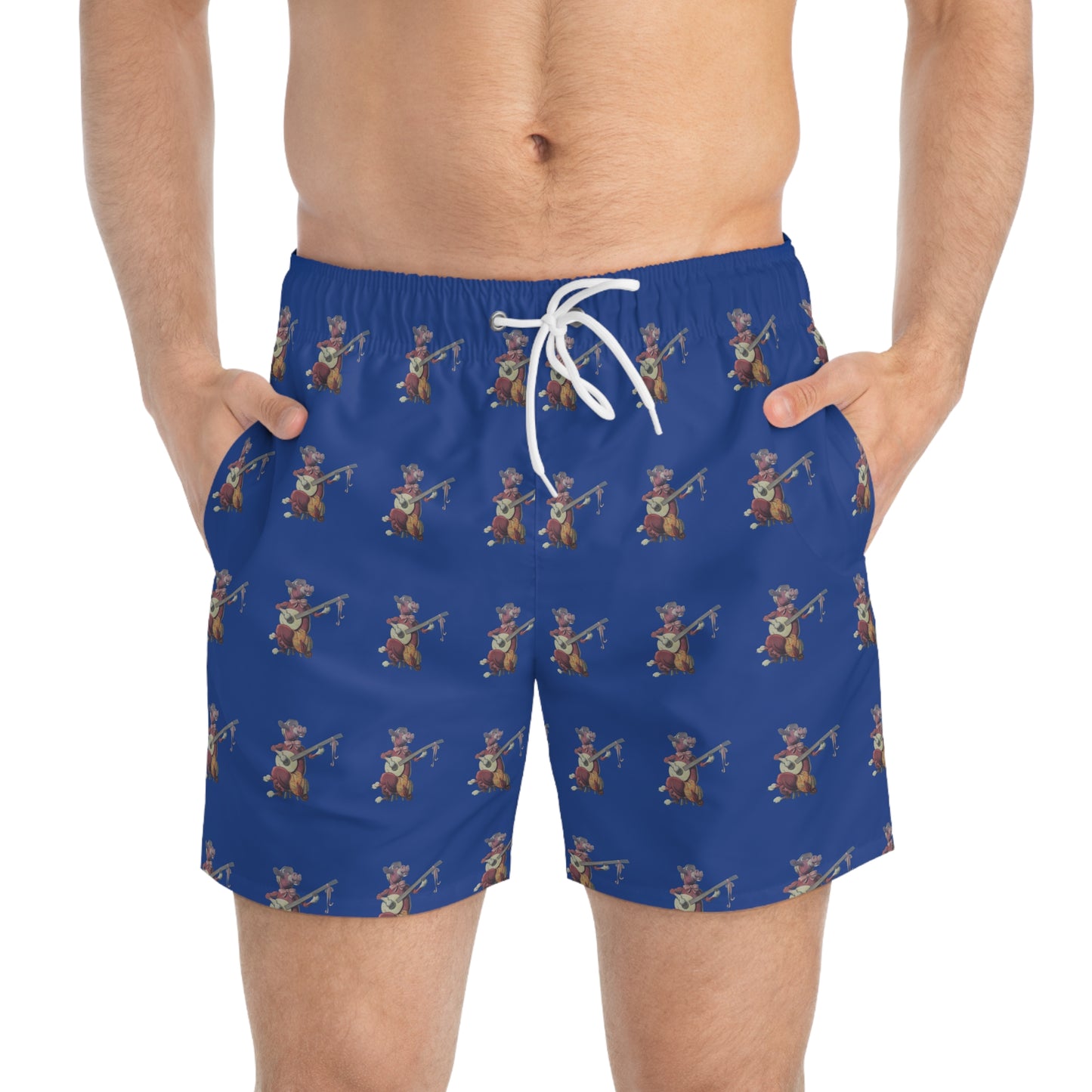 Banjo Breeze – Men’s Purple Cow Swim Trunks