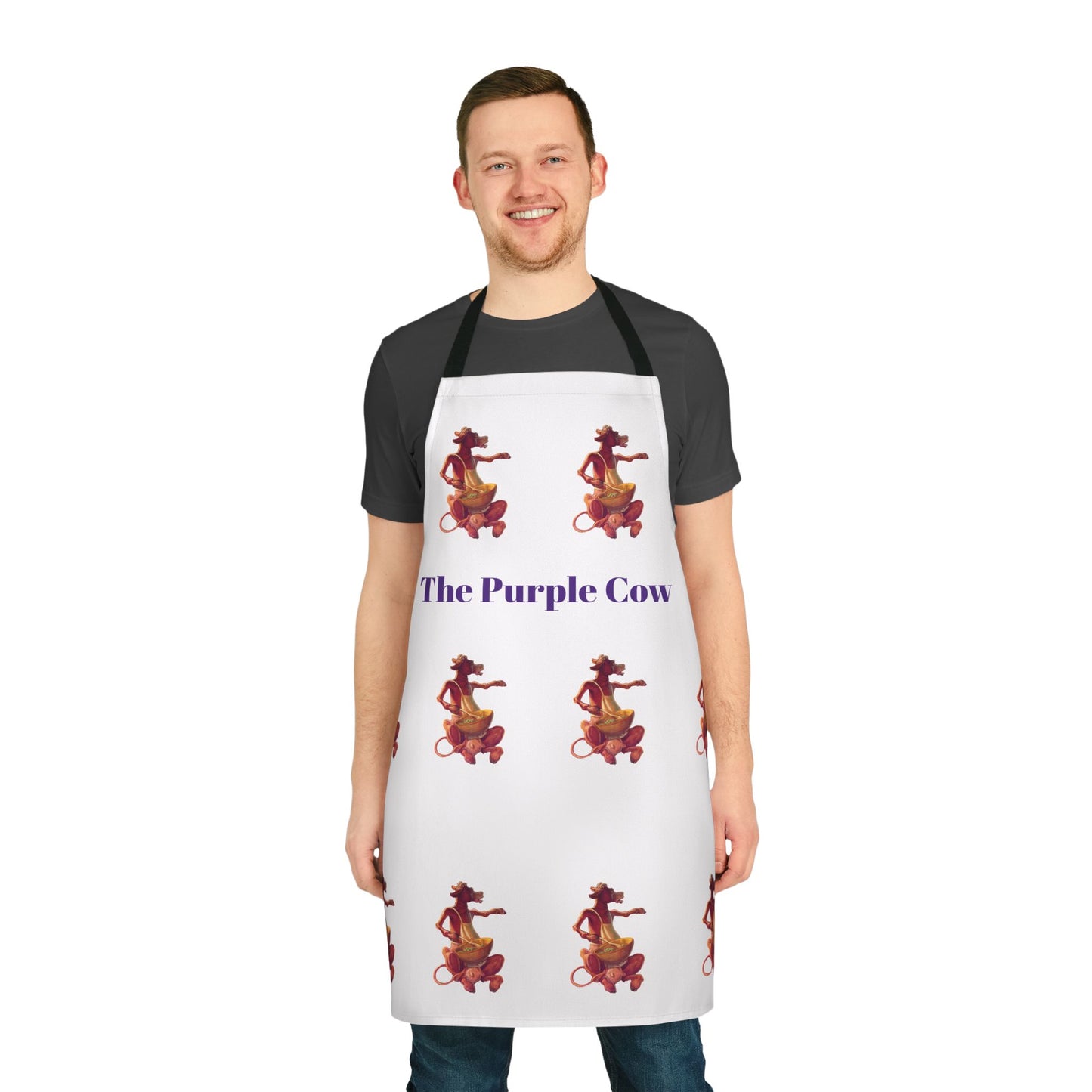 Chef Moo-dy - Adult Cooking Apron, 5-Color Straps (AOP)