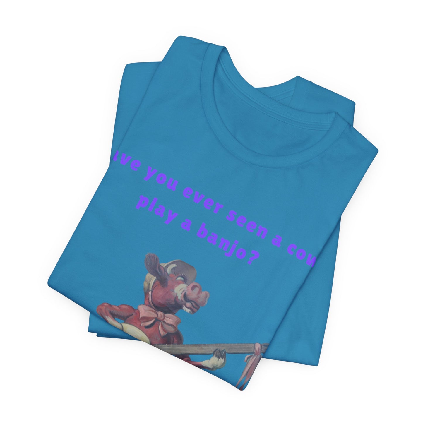 Purple Cow Play a Banjo T-Shirt