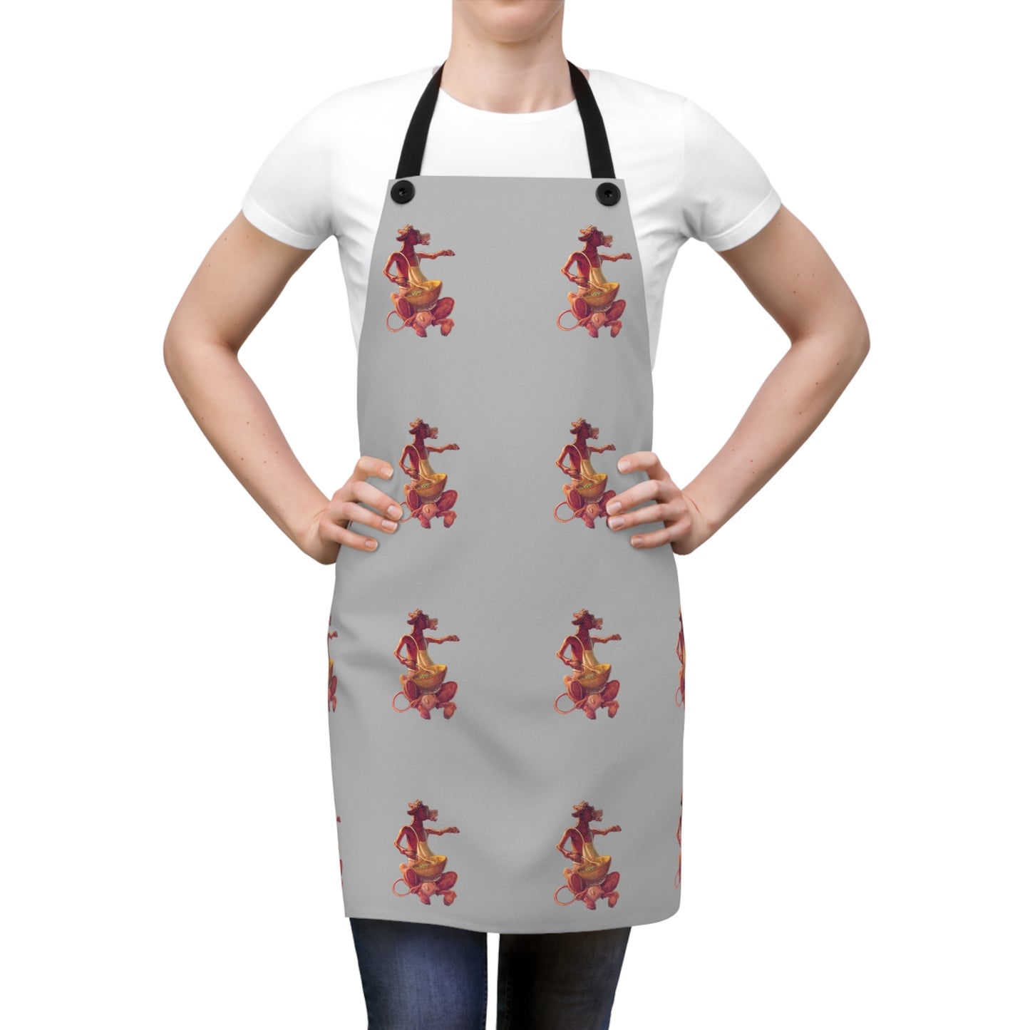 Chef Moo-dy - adult cooking Apron (AOP)