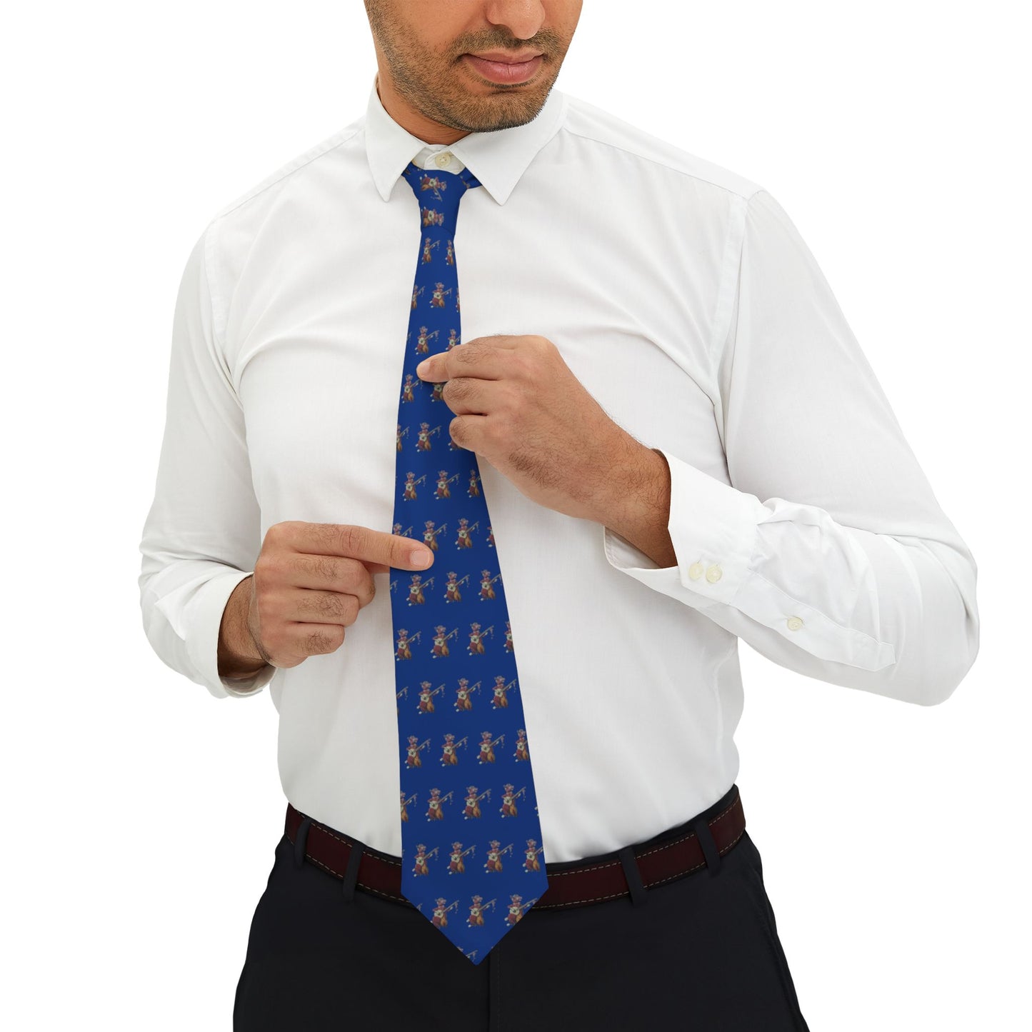 Purple Cow Banjo Tie – Whimsical Necktie