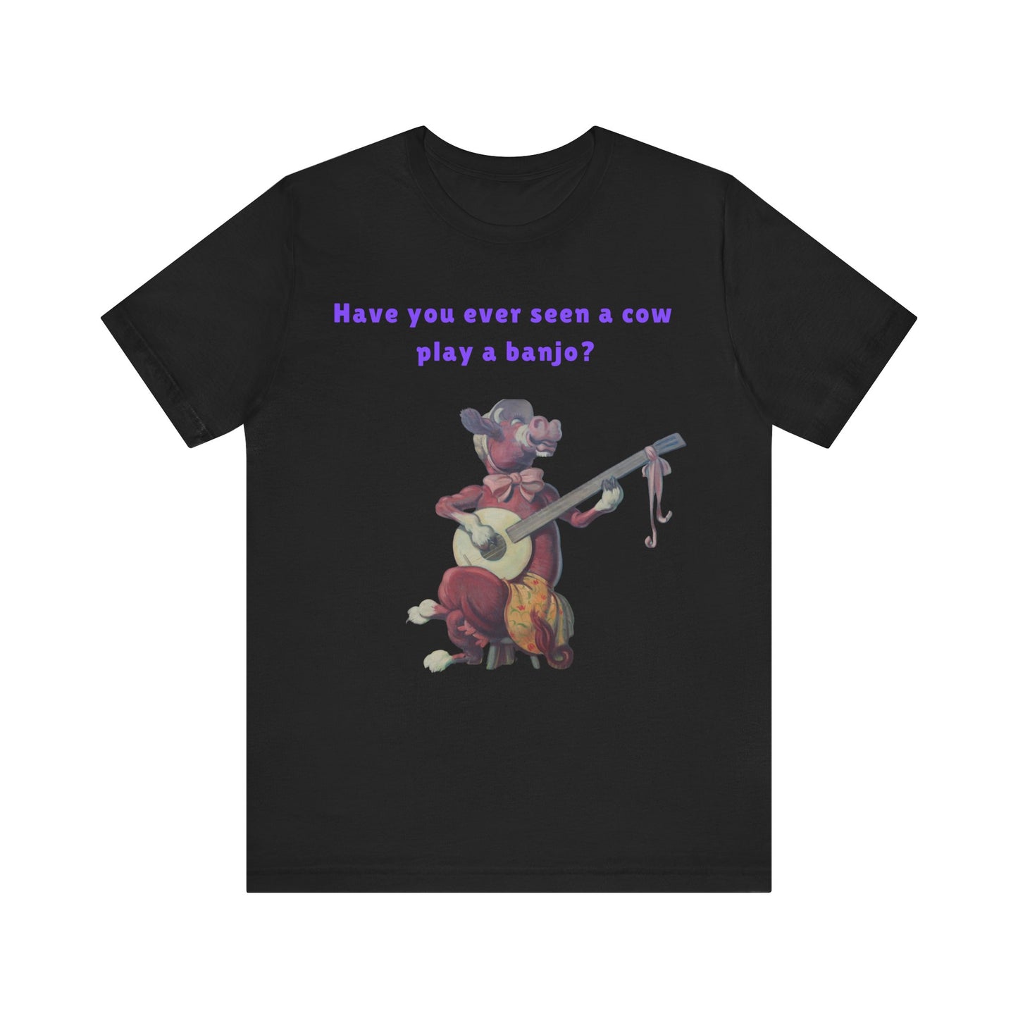 Purple Cow Play a Banjo T-Shirt