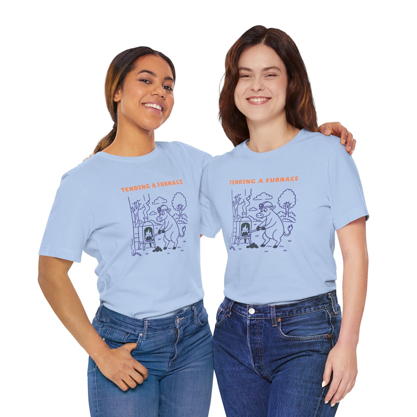 Purple Cow Tend a Furnace T-Shirt