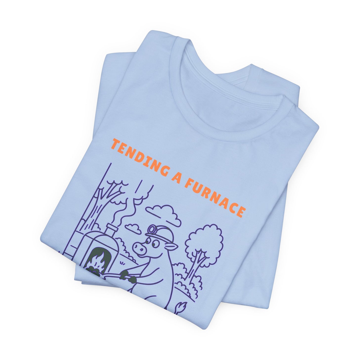 Purple Cow Tend a Furnace T-Shirt