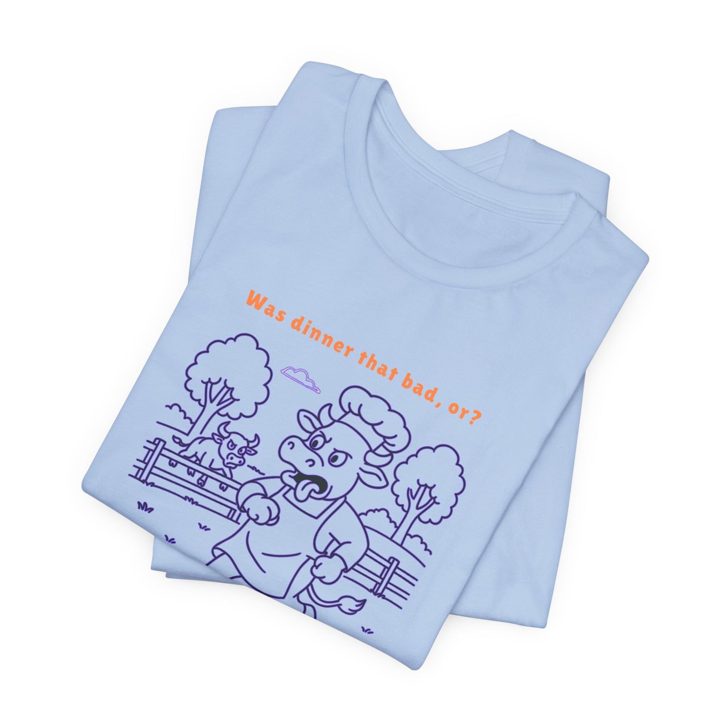 Purple Cow Bull Chasing T-Shirt