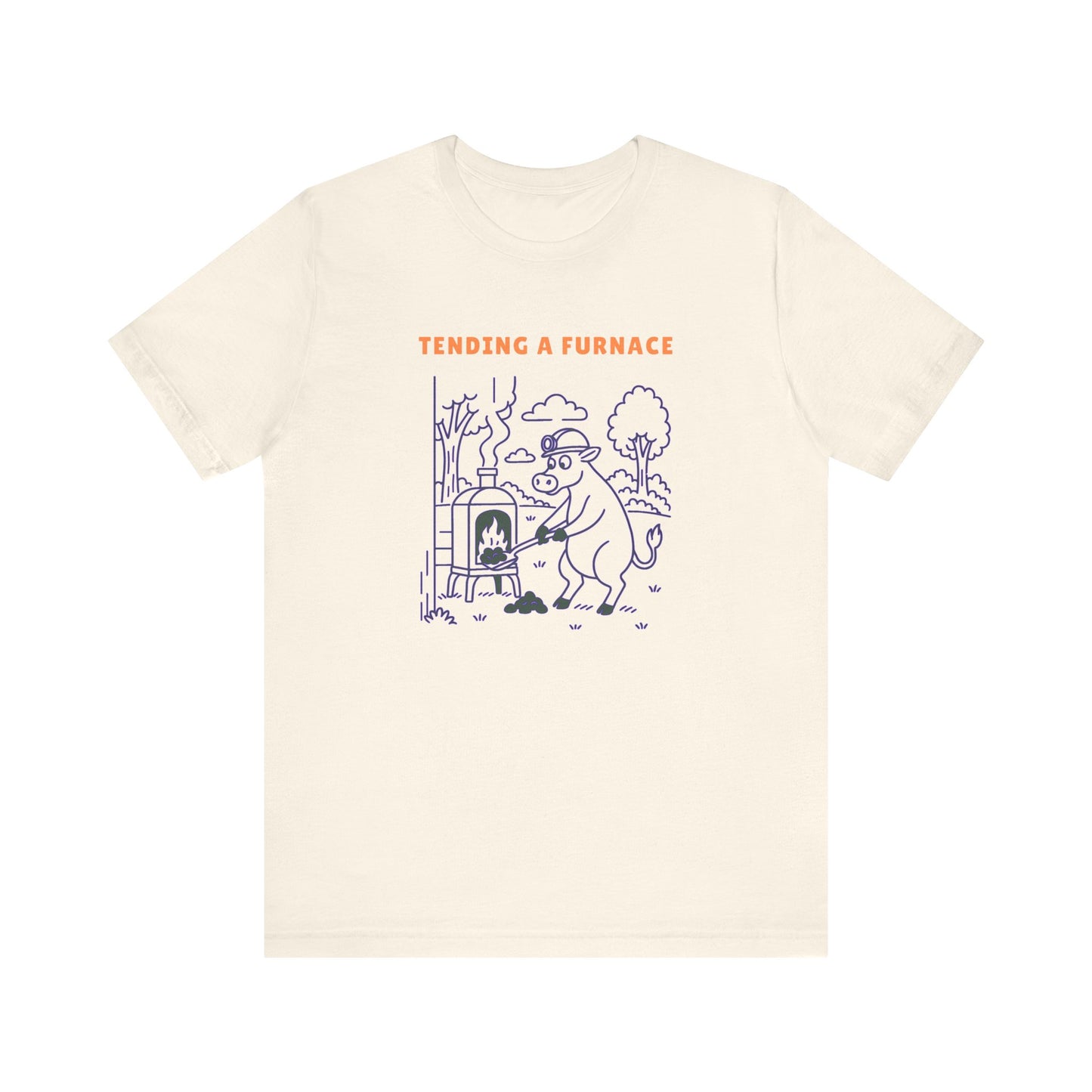 Purple Cow Tend a Furnace T-Shirt
