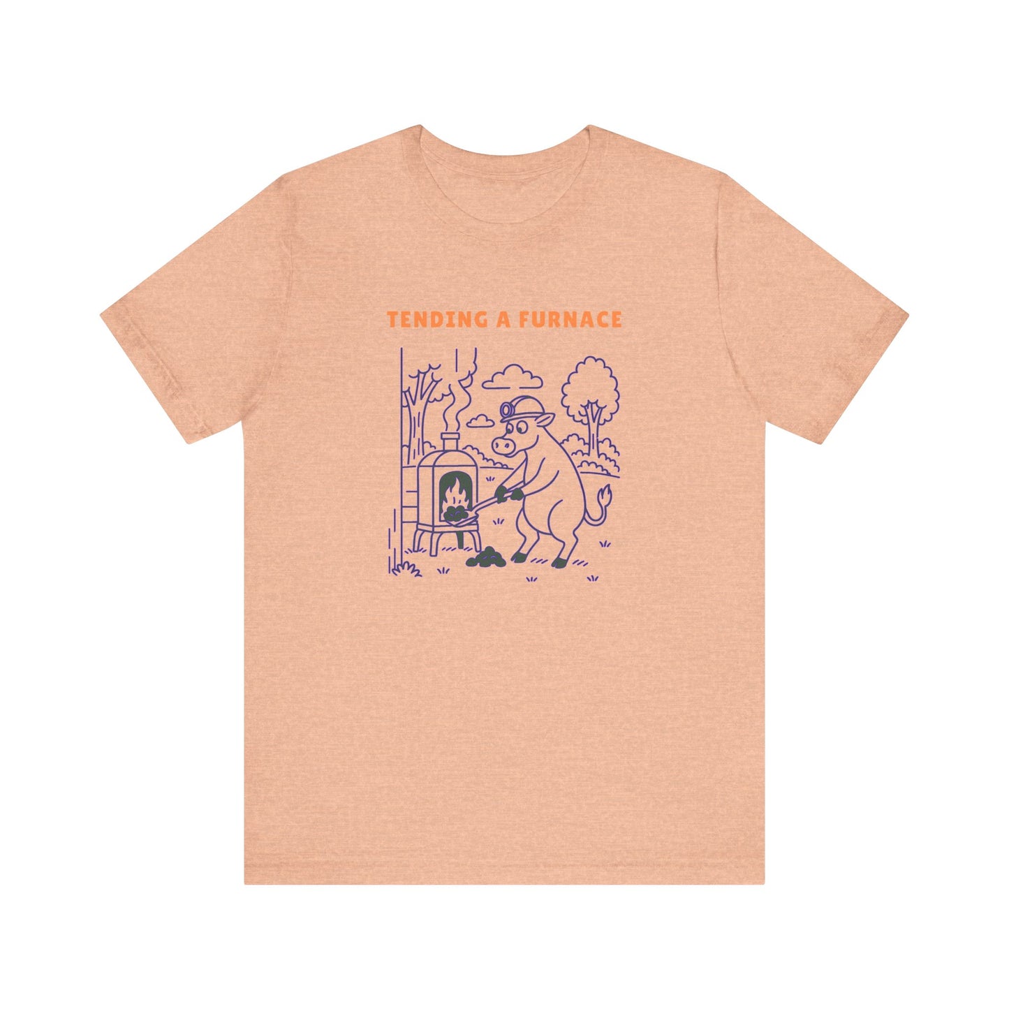 Purple Cow Tend a Furnace T-Shirt