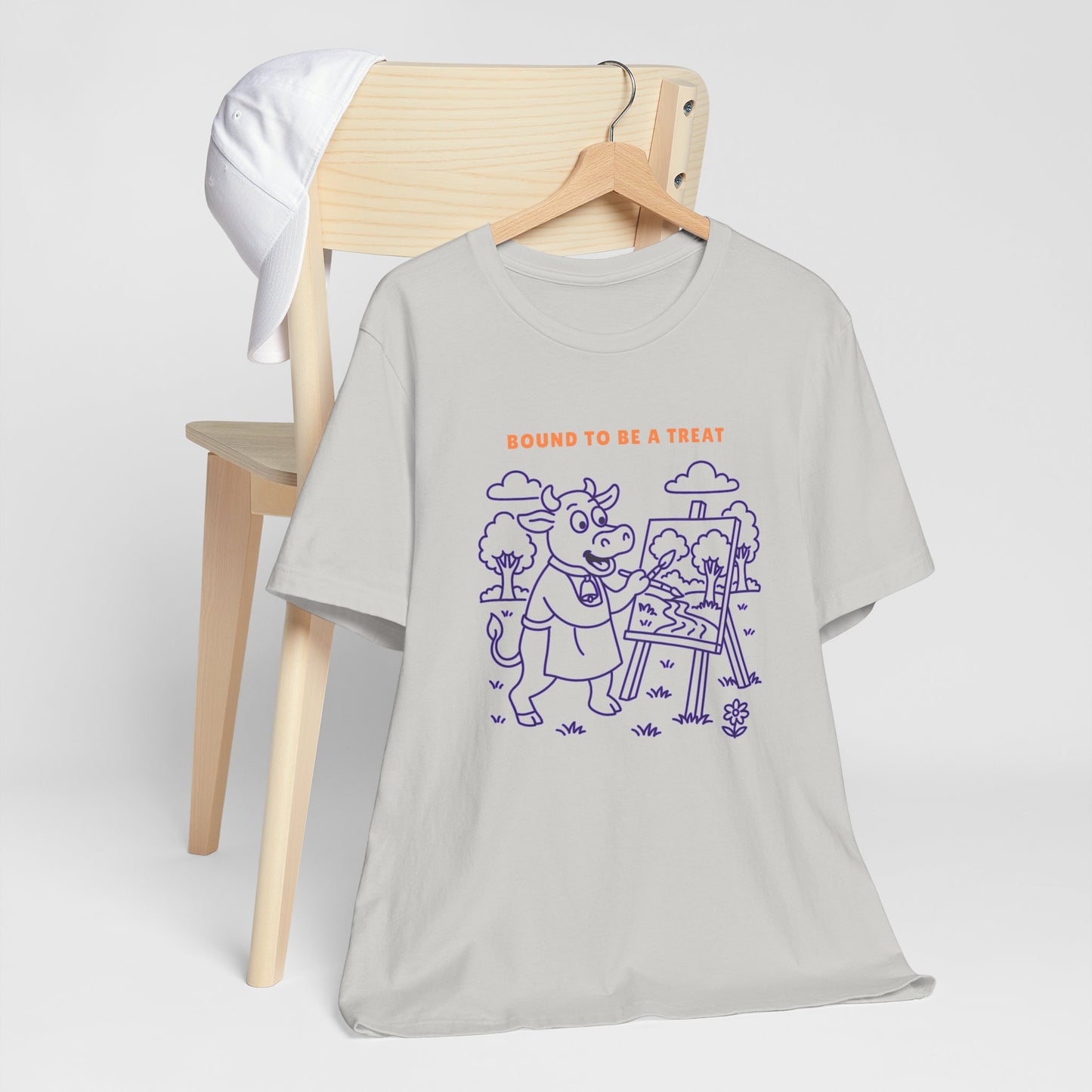 Purple Cow Landscape Artist T-Shirt