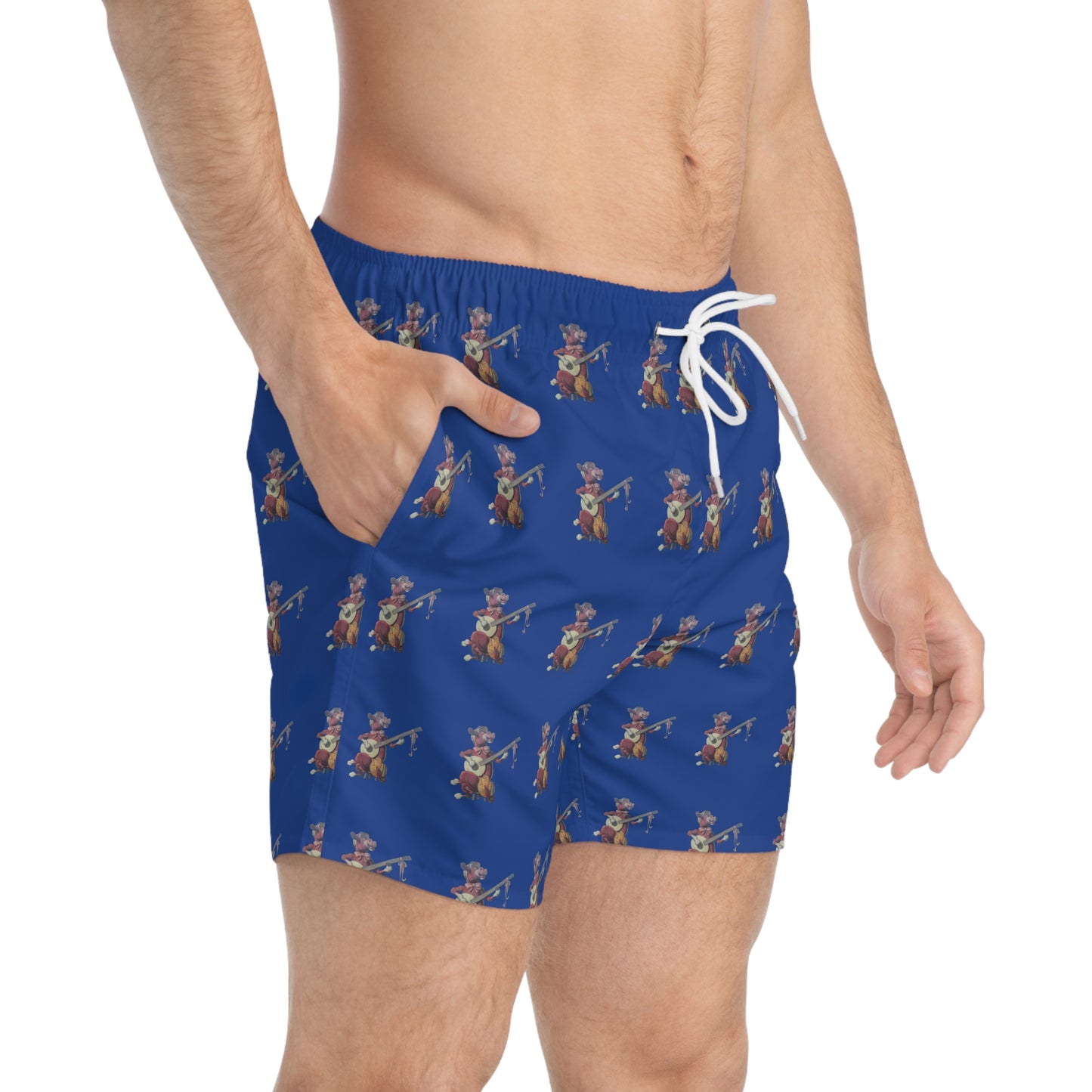 Banjo Breeze – Men’s Purple Cow Swim Trunks