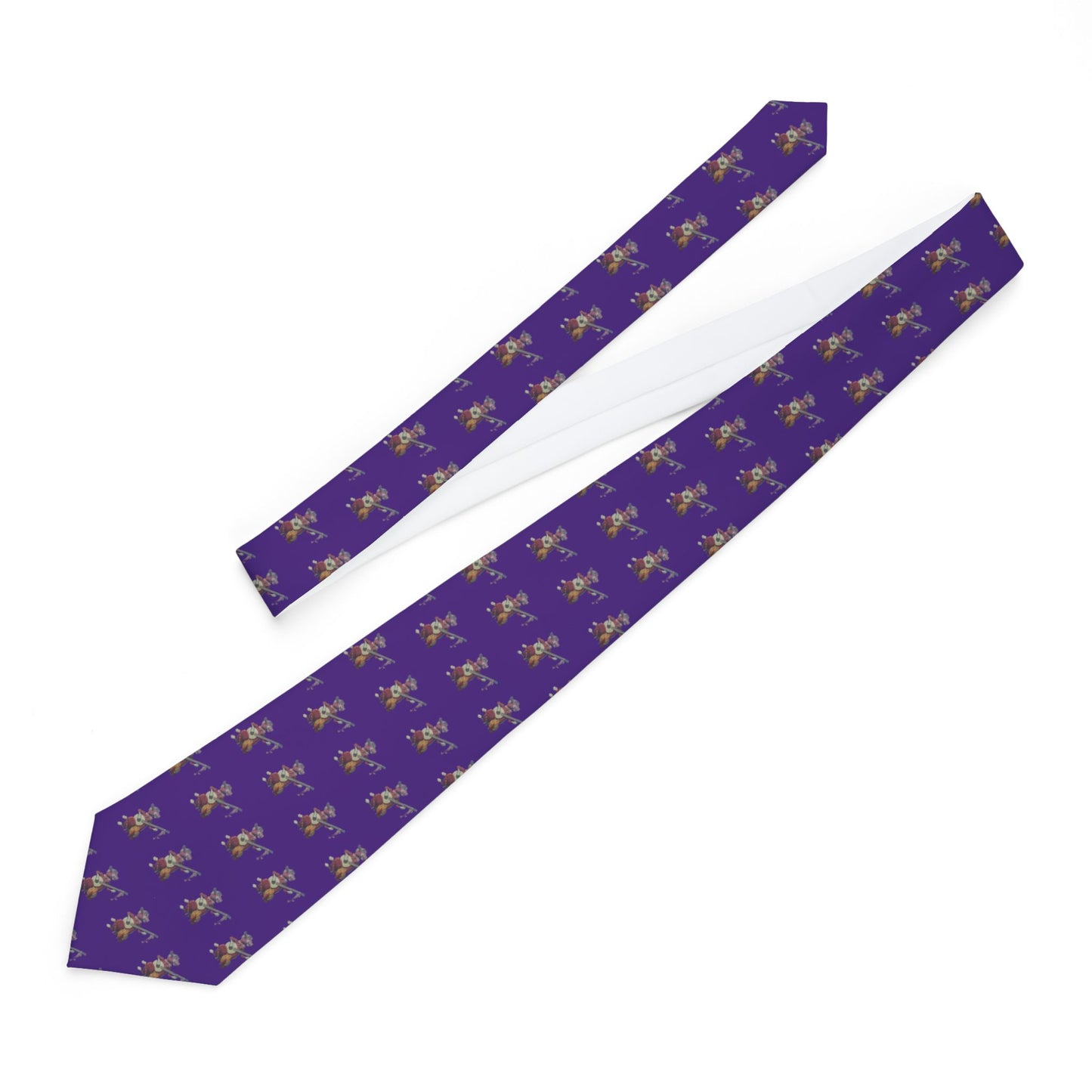 Purple Cow Banjo Tie – Whimsical Necktie