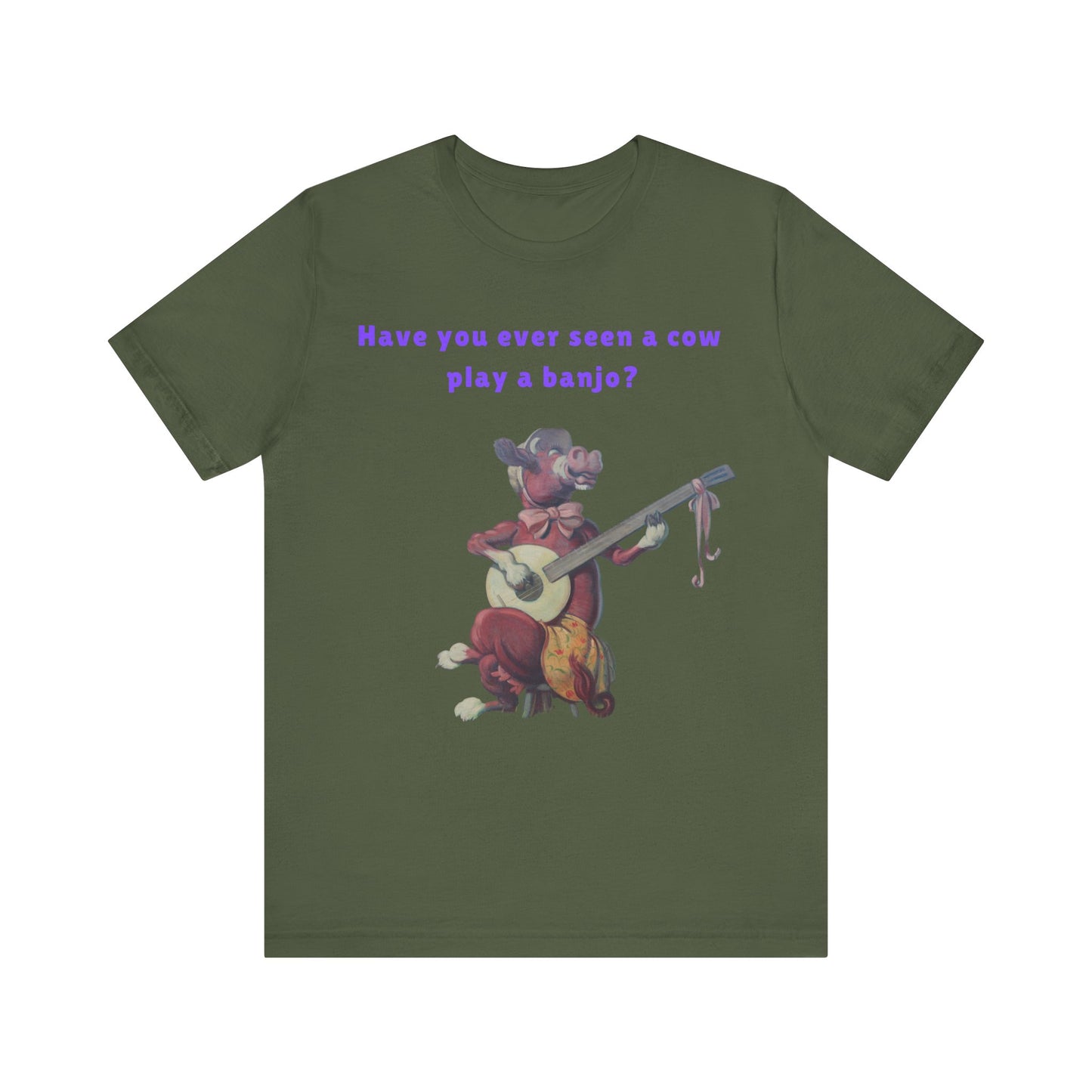 Purple Cow Play a Banjo T-Shirt