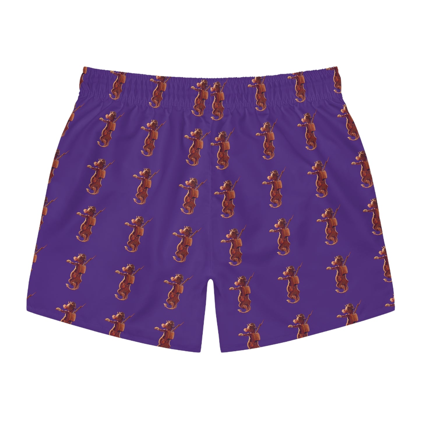 Marching Moo – Men’s Purple Cow Swim Trunks