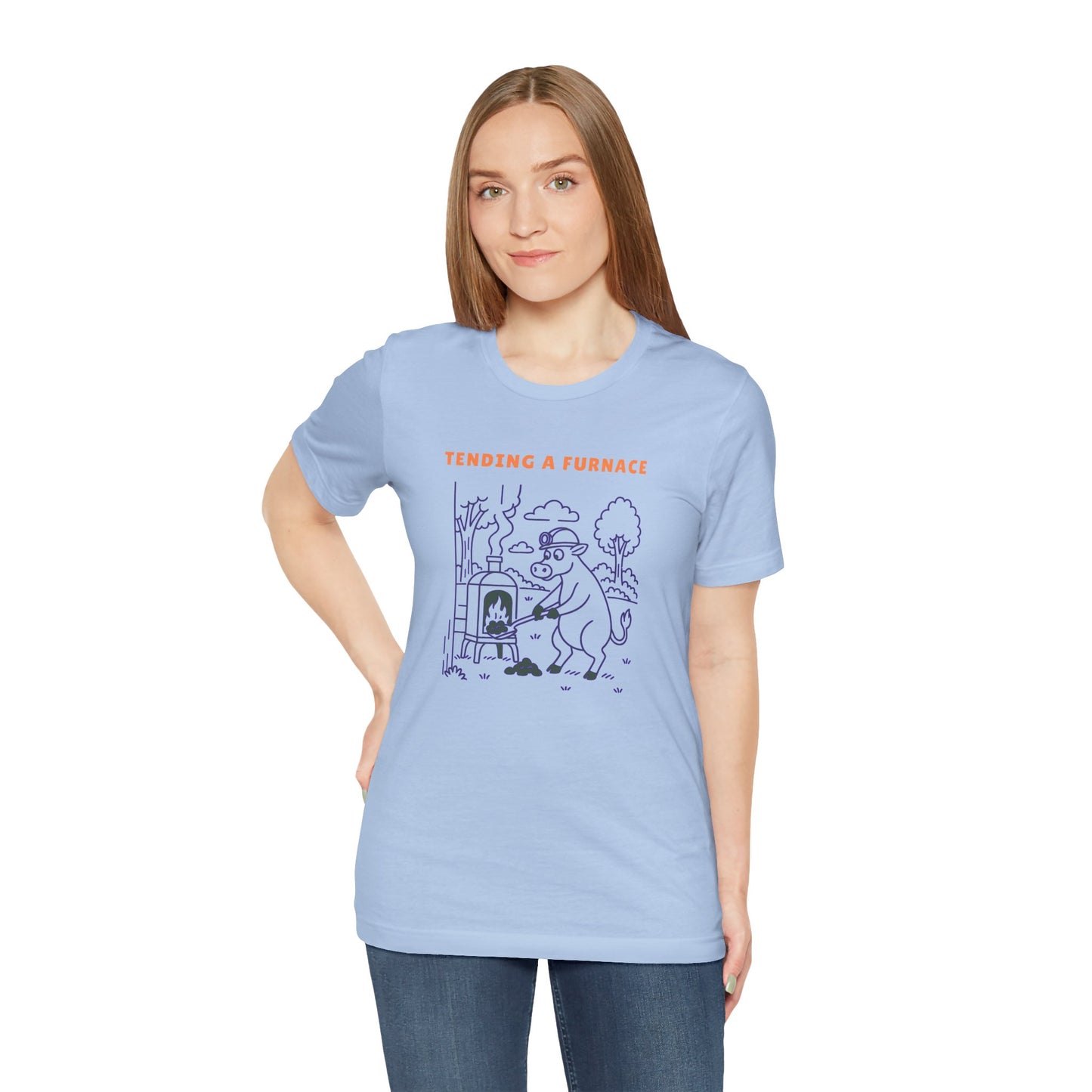 Purple Cow Tend a Furnace T-Shirt