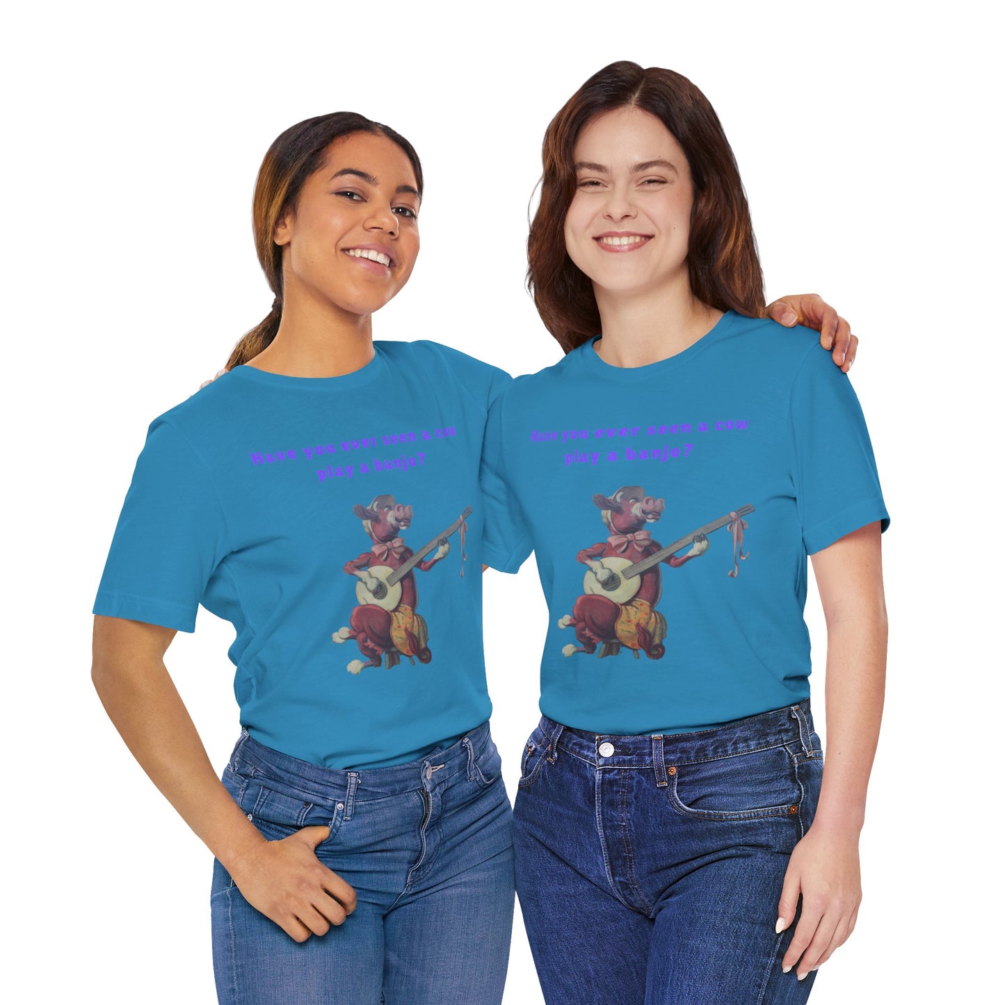 Purple Cow Play a Banjo T-Shirt