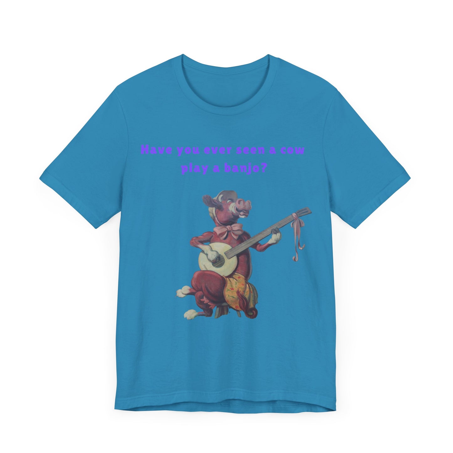 Purple Cow Play a Banjo T-Shirt