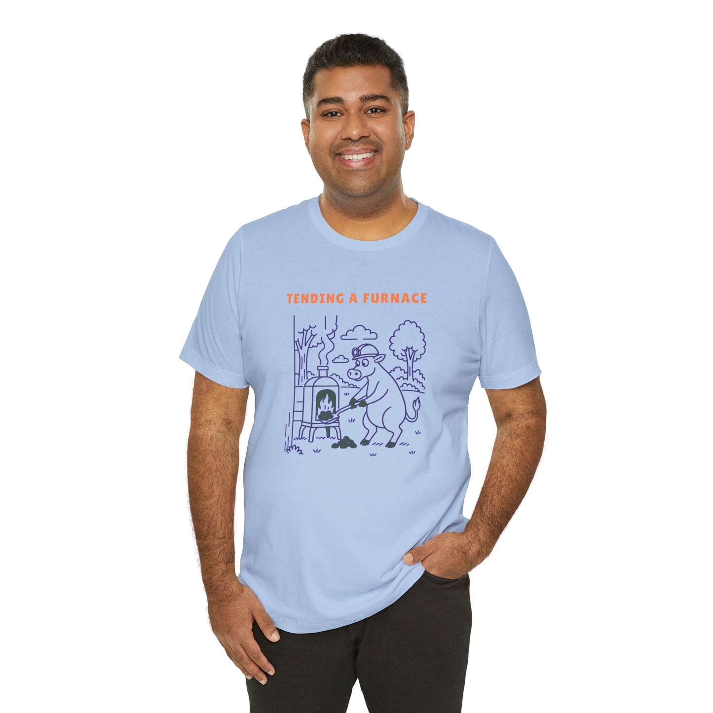 Purple Cow Tend a Furnace T-Shirt