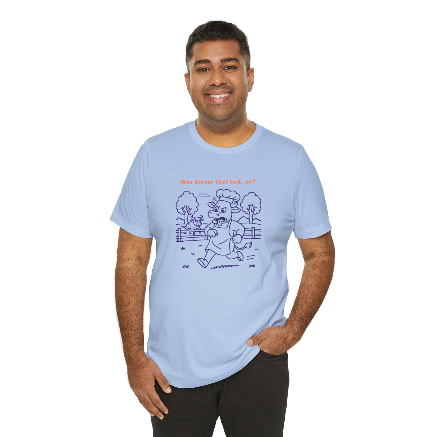 Purple Cow Bull Chasing T-Shirt