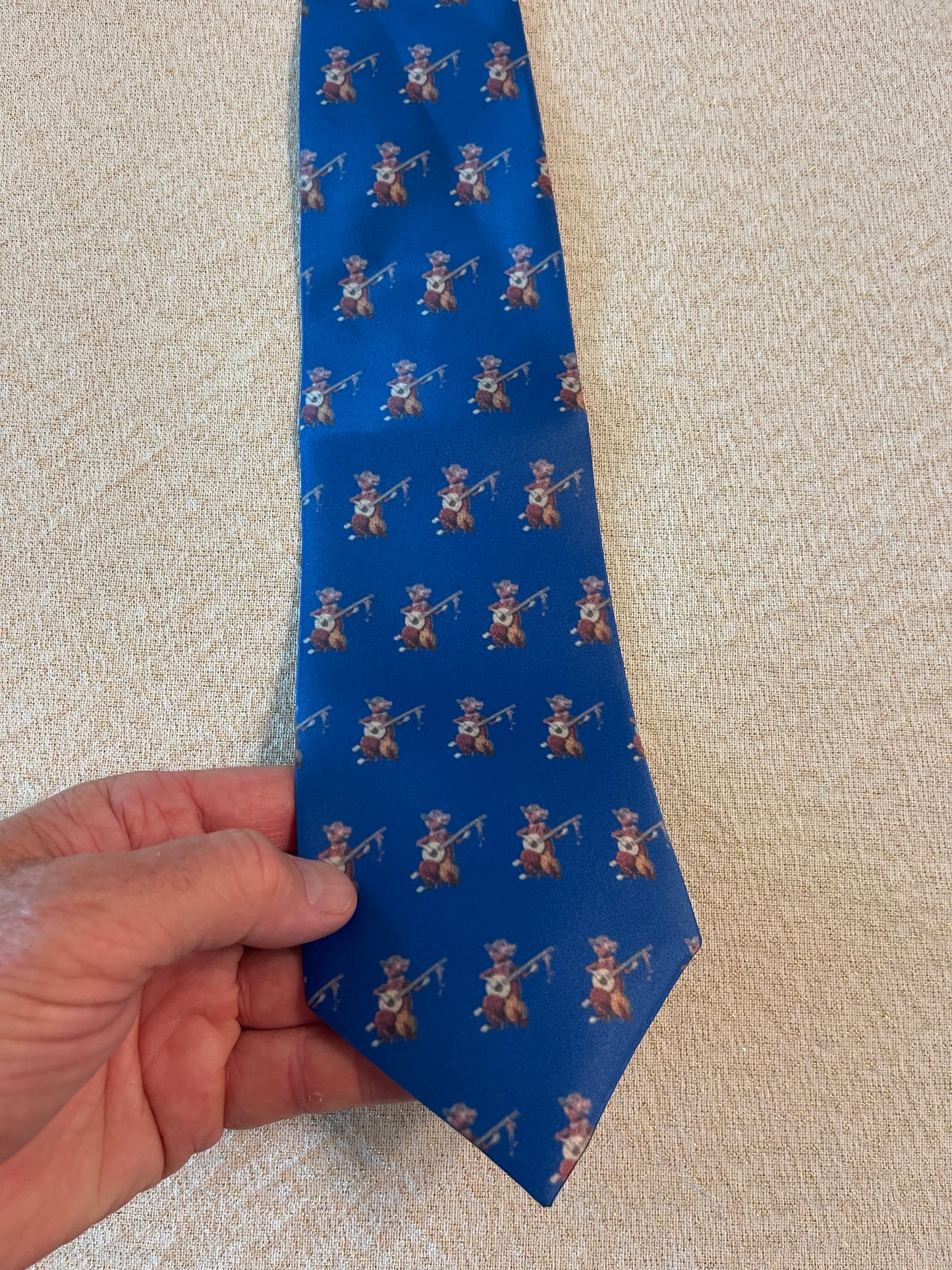 Purple Cow Banjo Tie – Whimsical Necktie