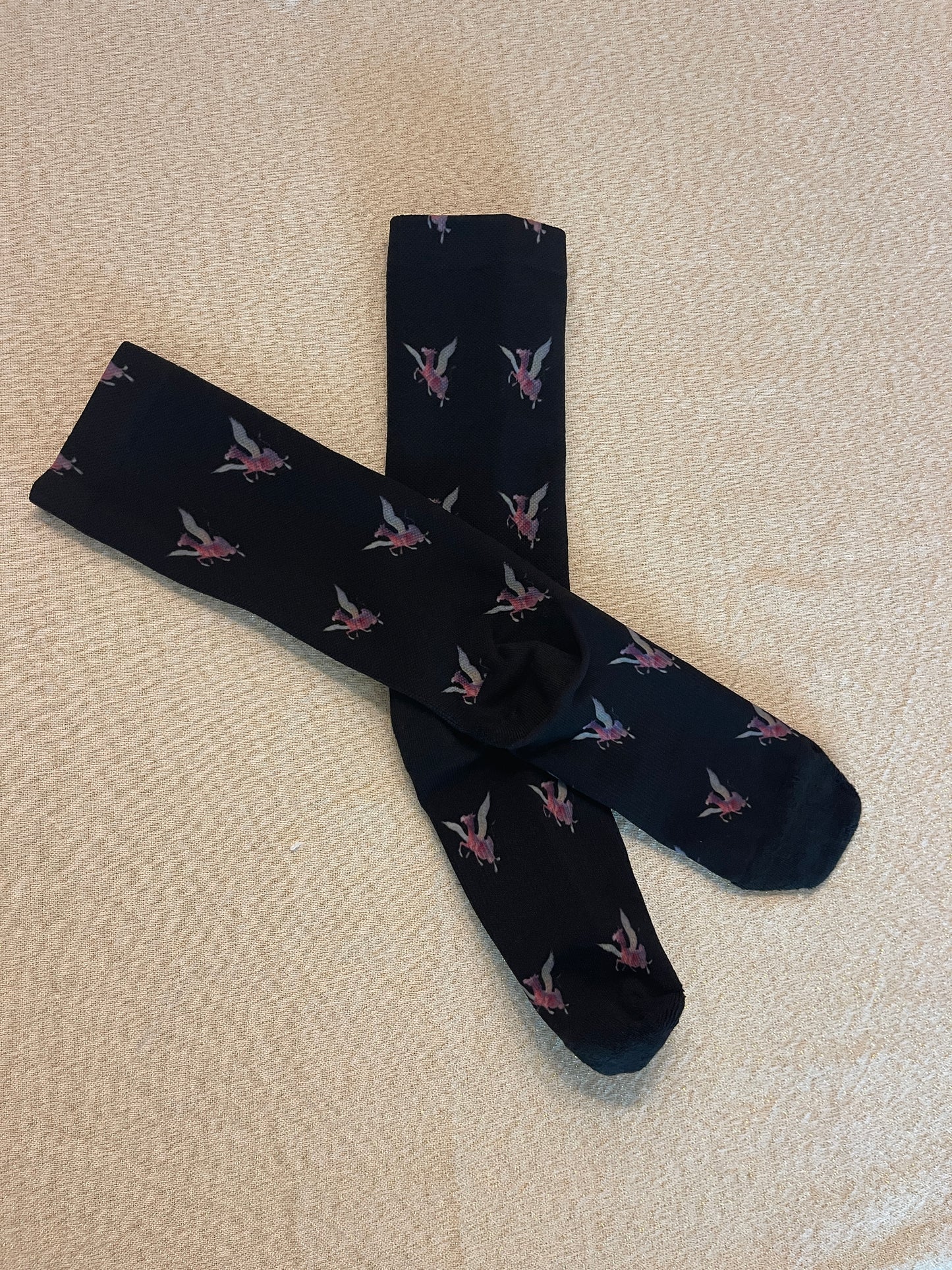 Purple Cow Pegasus - Cushioned Crew Socks