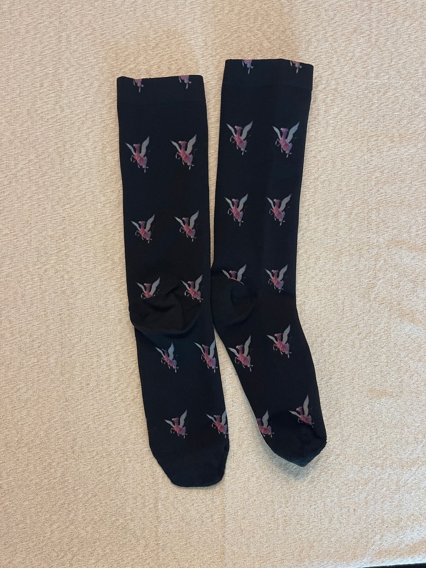 Purple Cow Pegasus - Cushioned Crew Socks