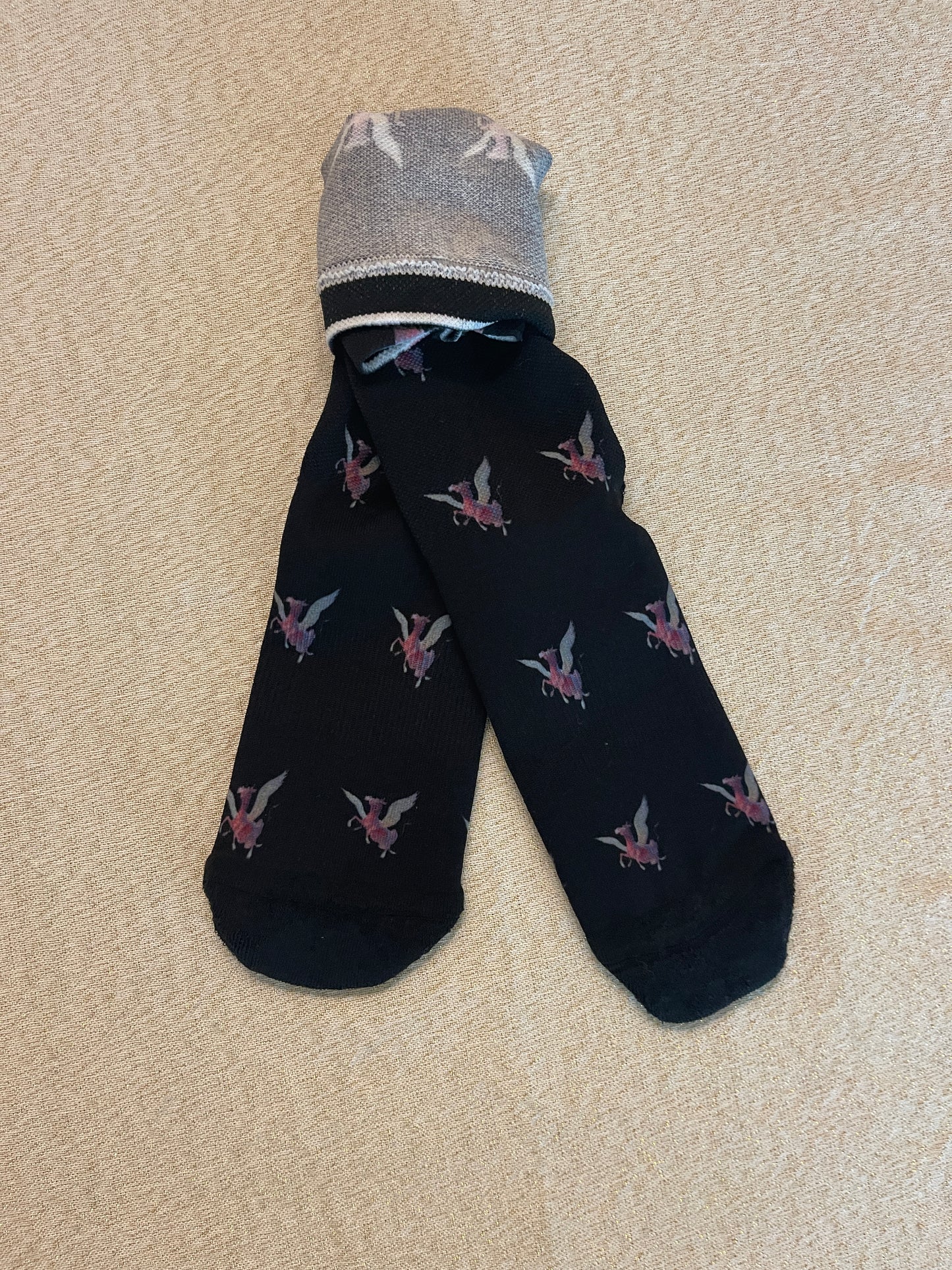Purple Cow Pegasus - Cushioned Crew Socks