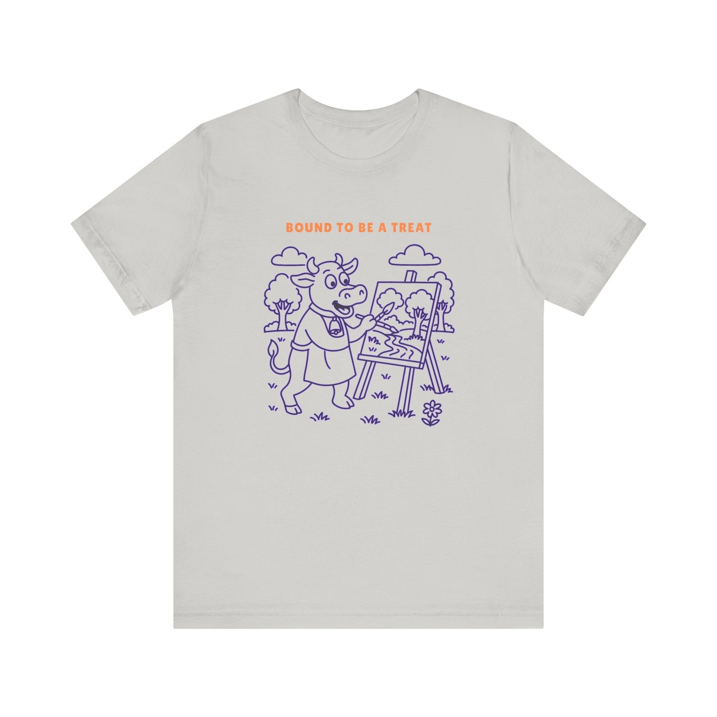 Purple Cow Landscape Artist T-Shirt