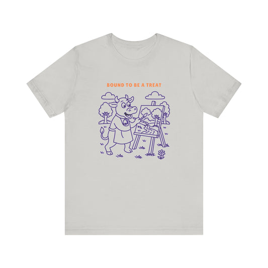 Purple Cow Landscape Artist T-Shirt