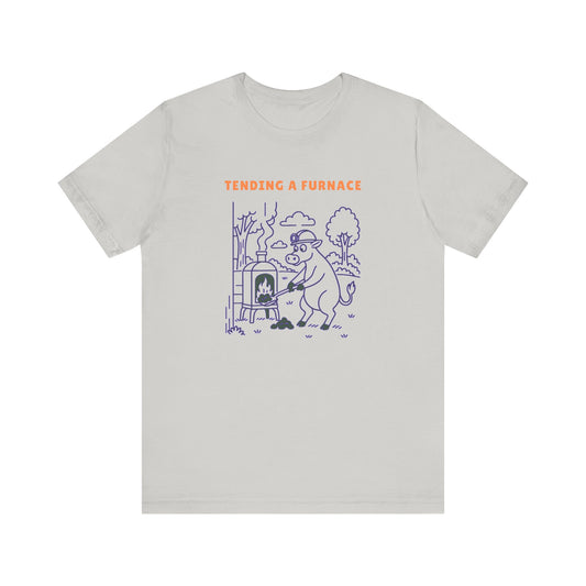 Purple Cow Tend a Furnace T-Shirt
