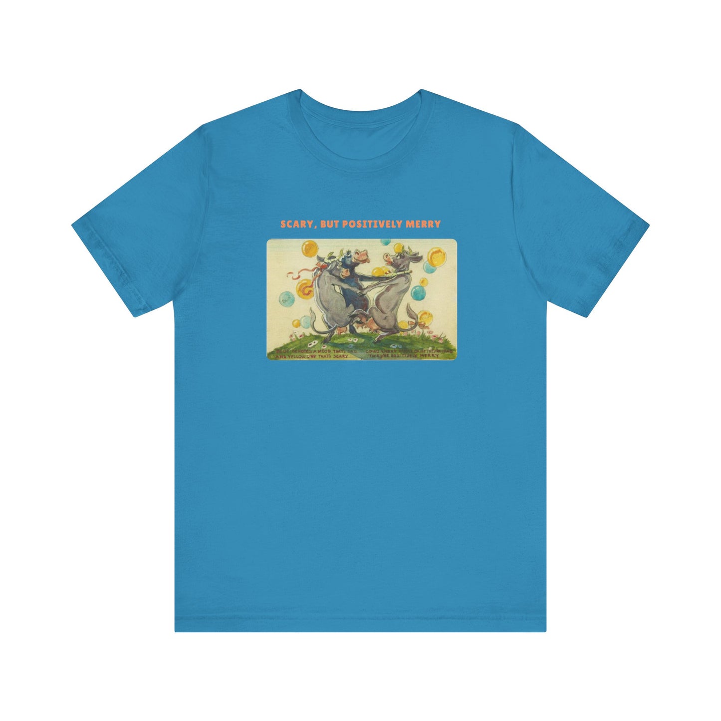 Scary, But Positively Merry Purple Cow T-Shirt