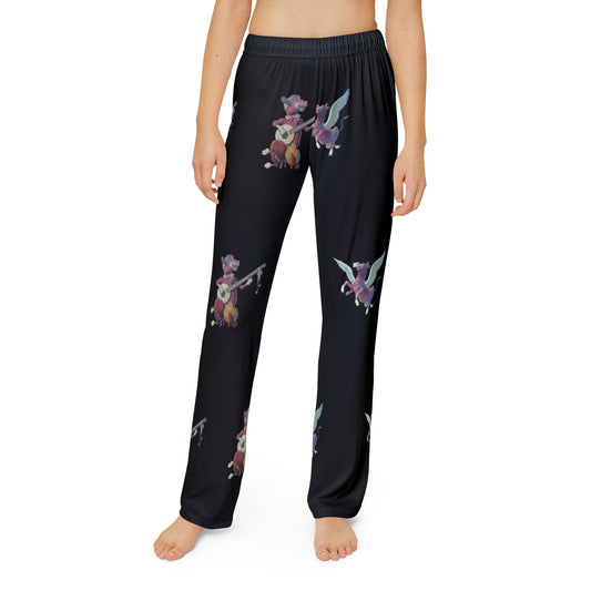 Pegasus Cow Pajama Pants - Kids Lounge Pants (AOP)