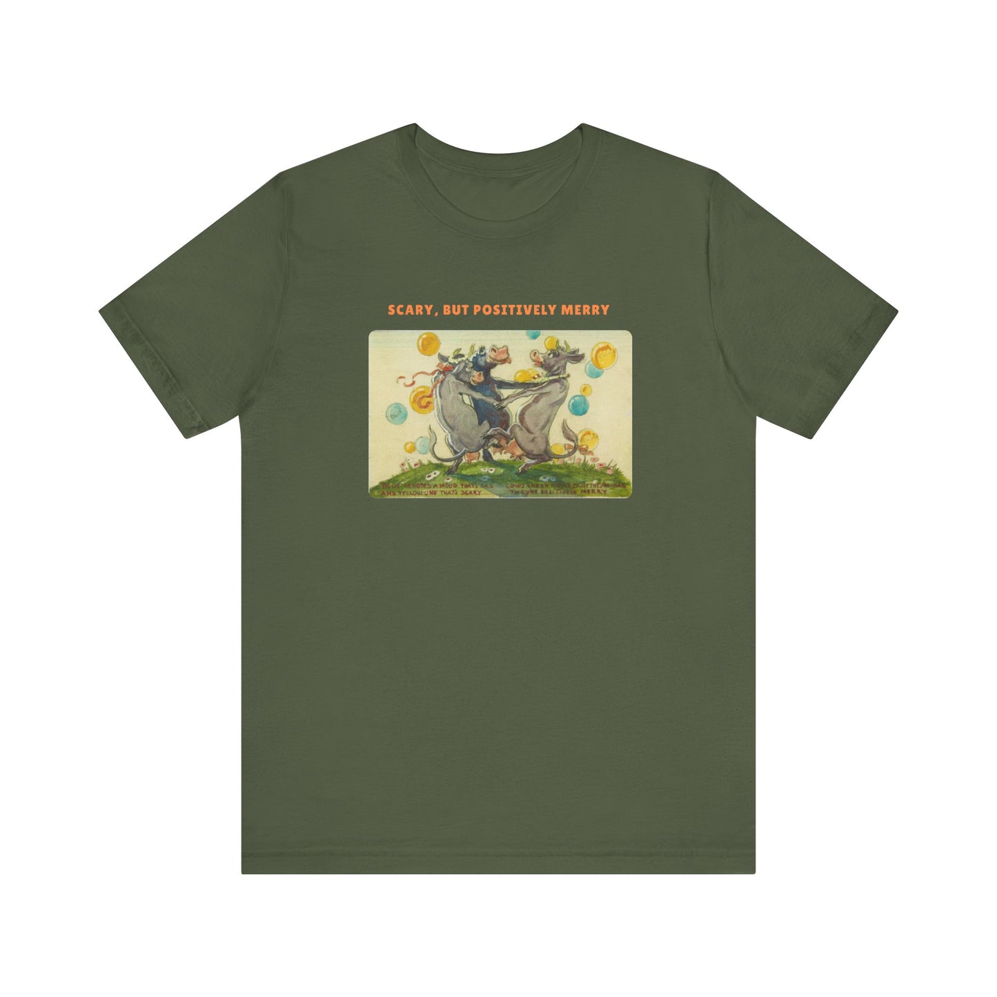 Scary, But Positively Merry Purple Cow T-Shirt