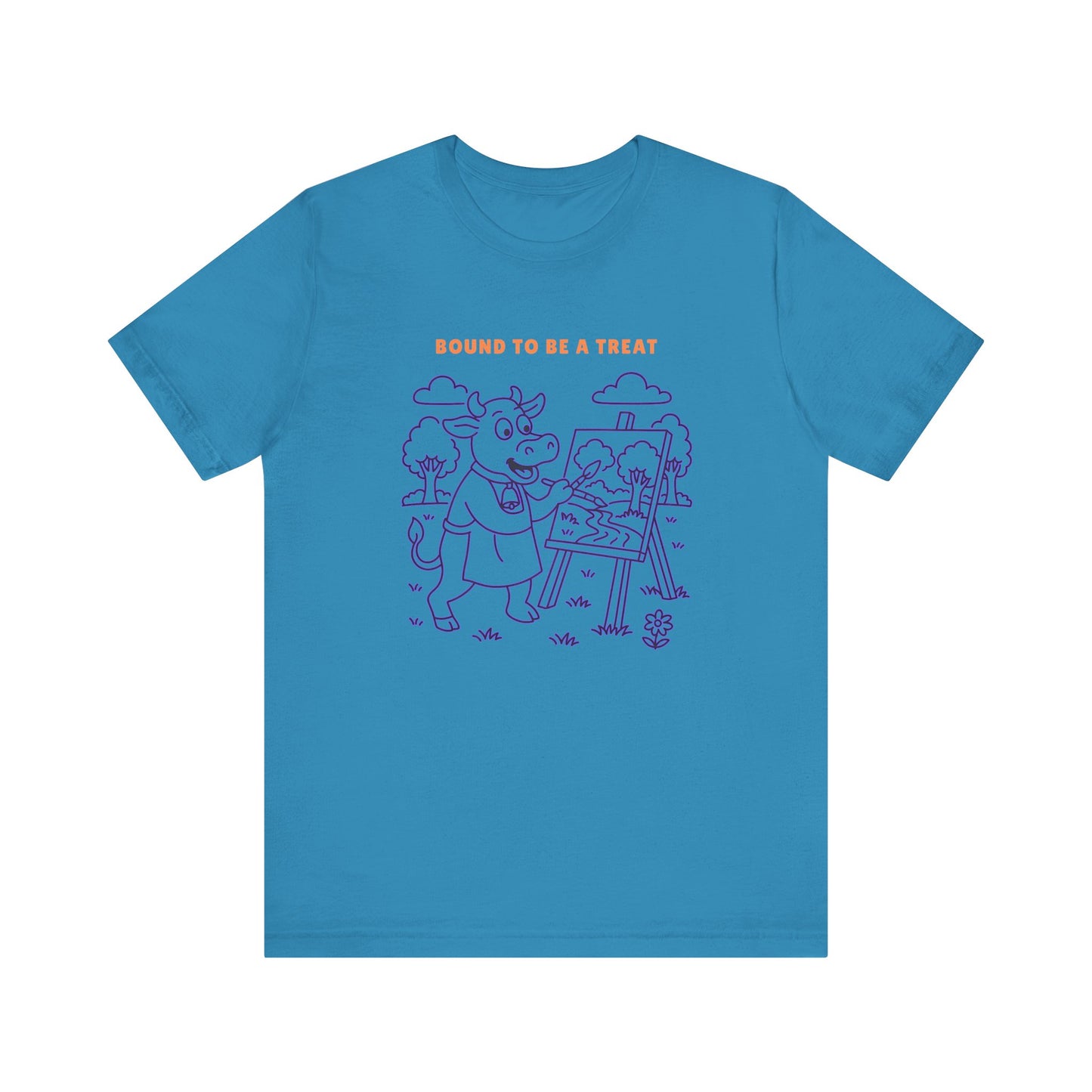 Purple Cow Landscape Artist T-Shirt