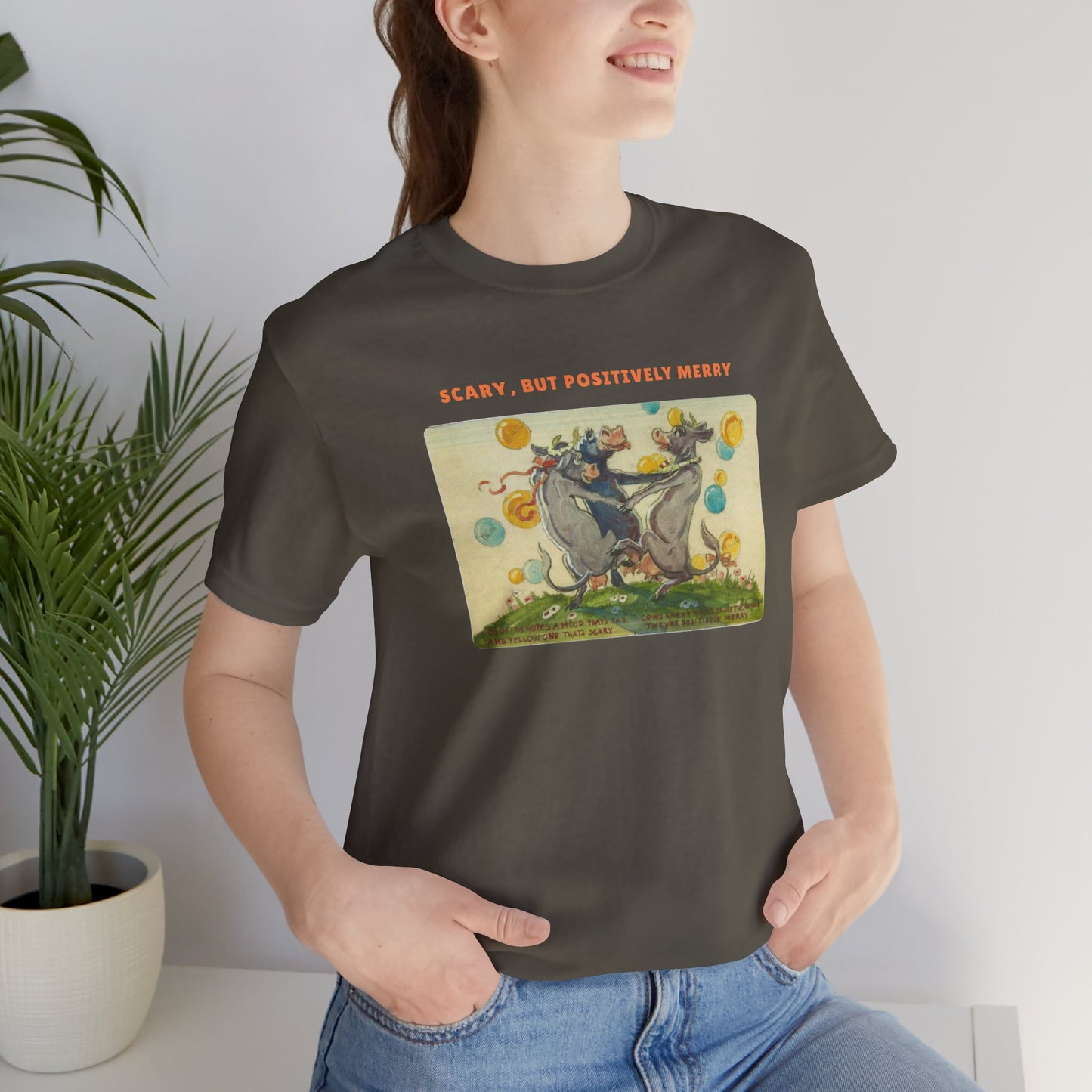 Scary, But Positively Merry Purple Cow T-Shirt