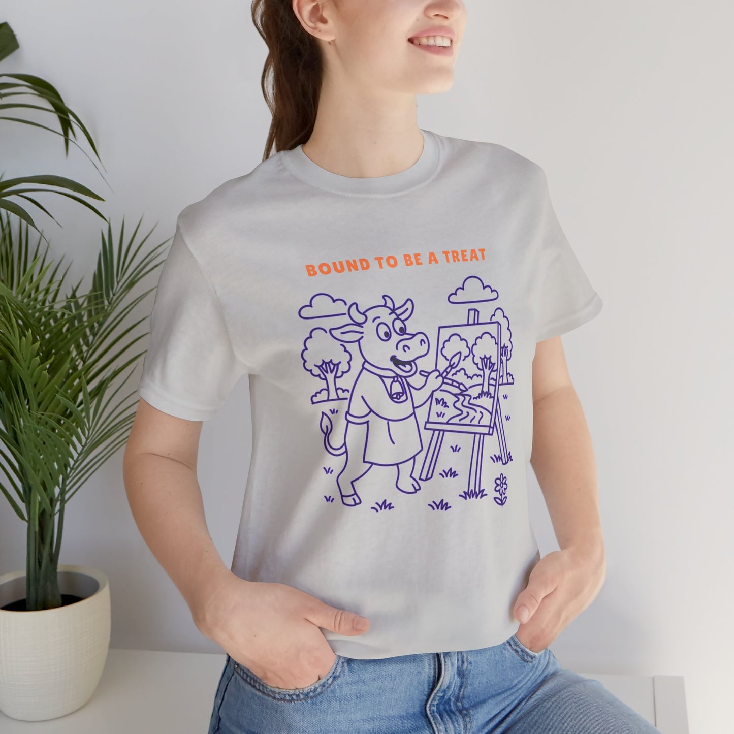 Purple Cow Landscape Artist T-Shirt