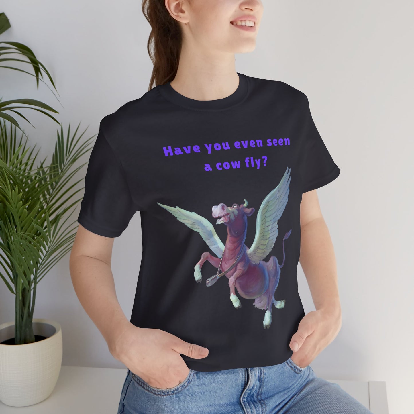Purple Cow Flying T-Shirt