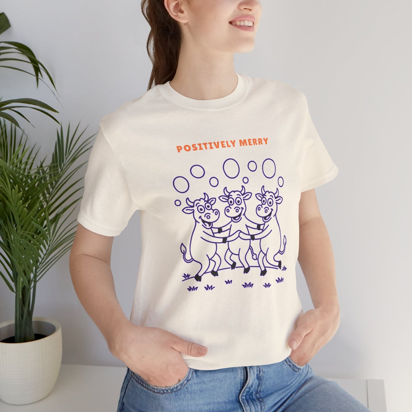 Purple Cow Positively Merry T-Shirt
