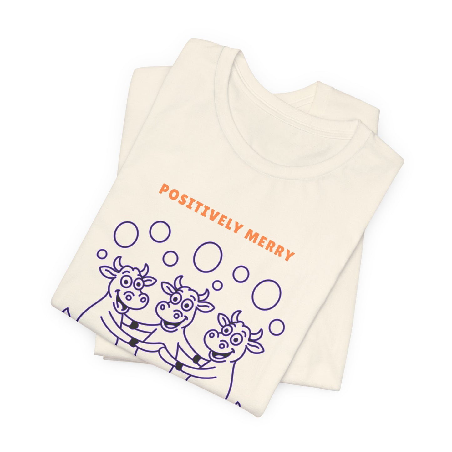 Purple Cow Positively Merry T-Shirt