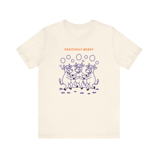 Purple Cow Positively Merry T-Shirt